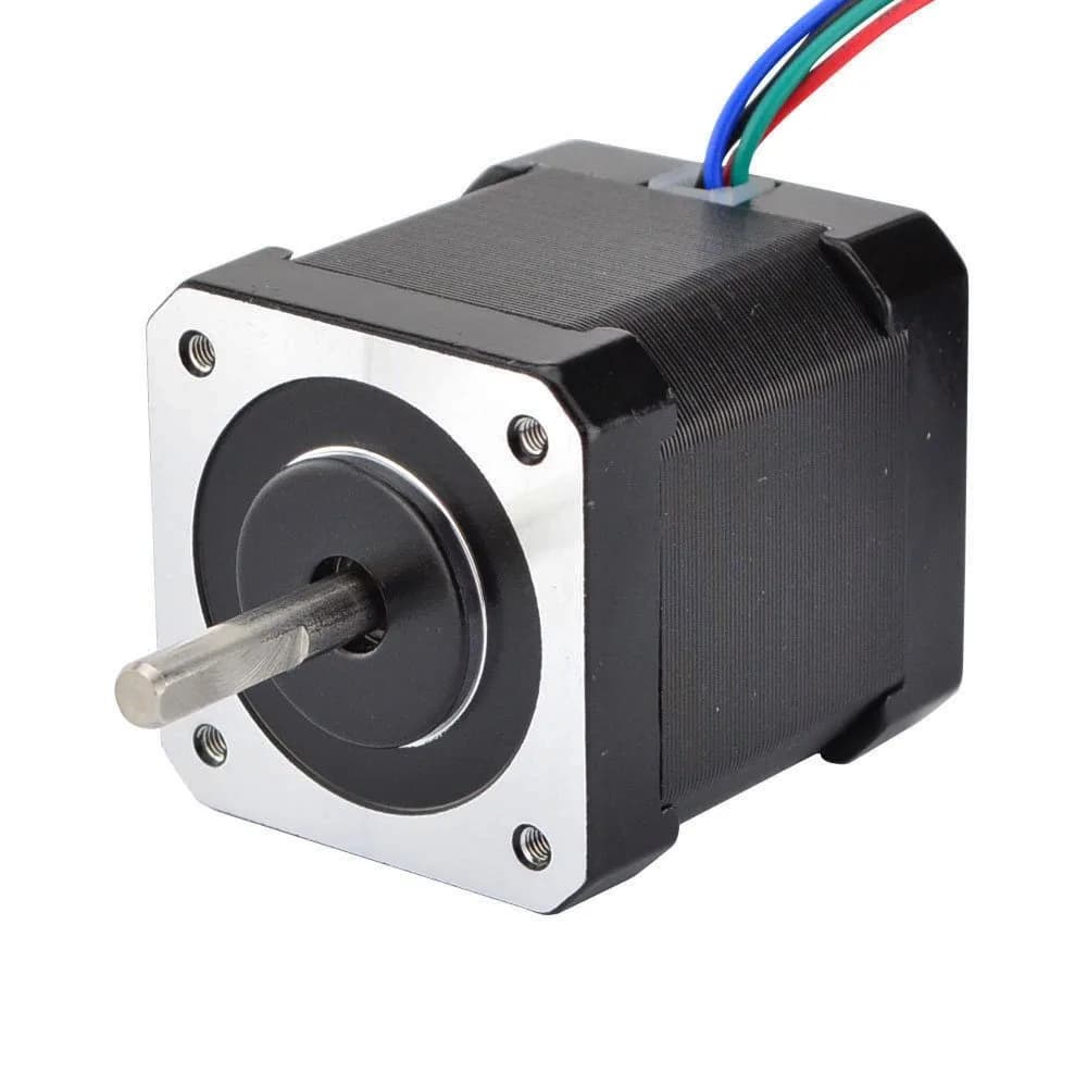 STEPPERONLINE Nema 17 Stepper Motor Bipolar 2A 59Ncm (2.27kg / 5lb) 48mm Body 4-Lead - main product image