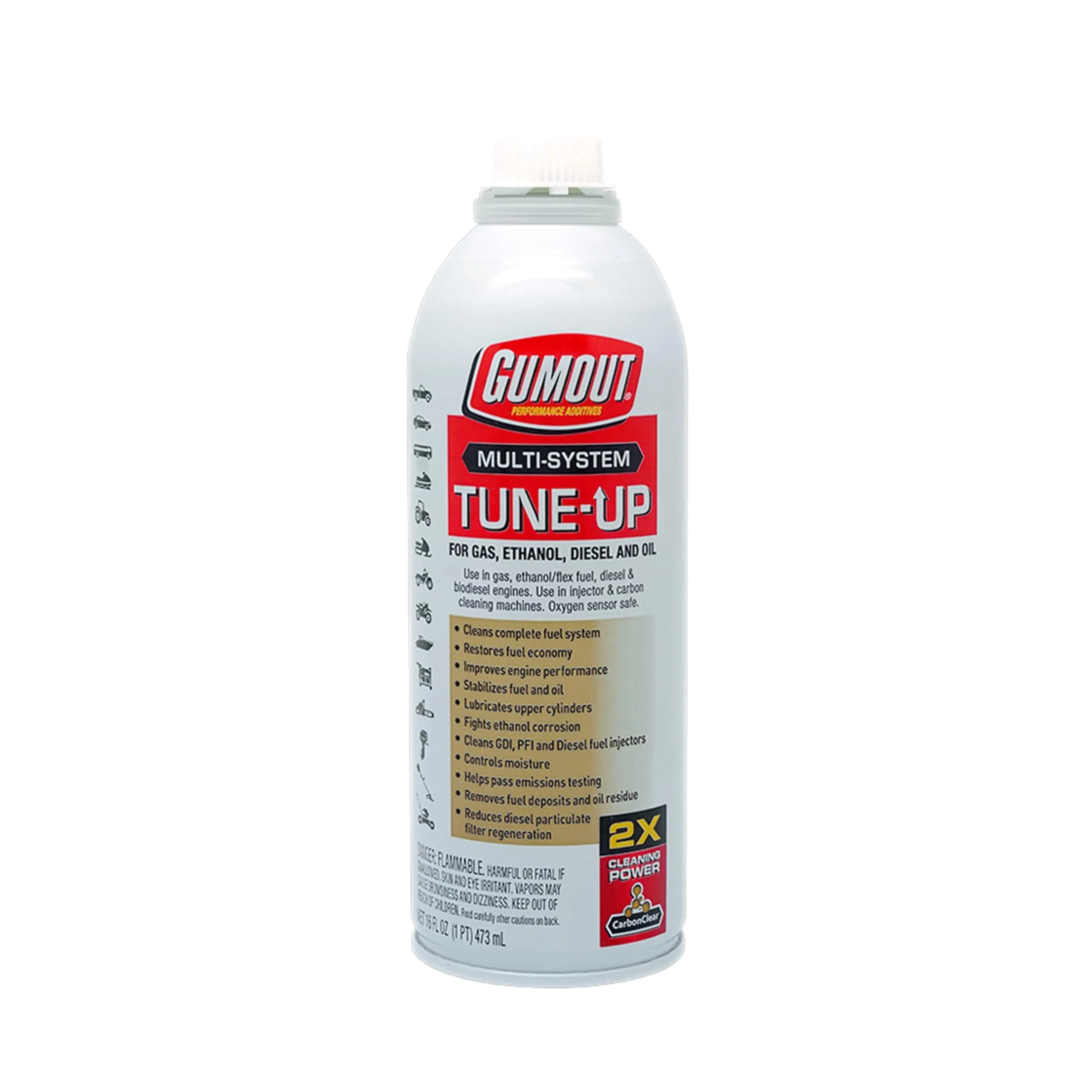 Gumout Multi-System Tune-Up Fuel System Cleaner 473ml (16 Fl Oz) | Cleans Injectors, Carburetors & Valves - main product image