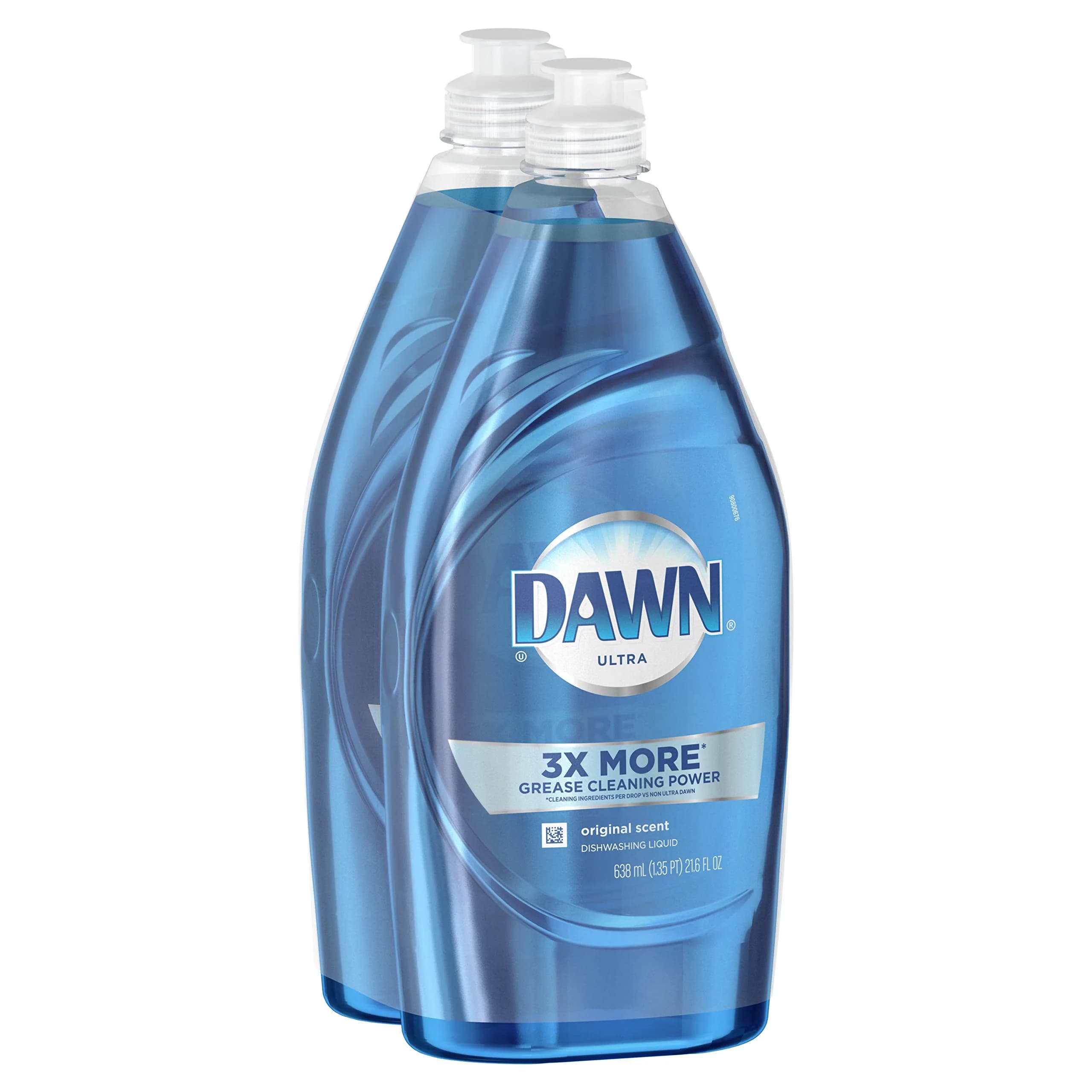 Dawn Ultra Dishwashing Liquid Dish Soap Original Scent Two 21.6 oz Bottles | Concentrated Formula - main product image