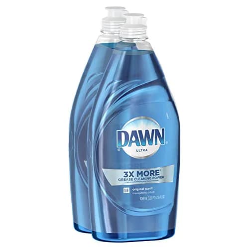 Dawn Ultra Dishwashing Liquid Dish Soap Original Scent, Two 21.6 oz Bottles (43.2 fl oz total) | Grease-Cleaning Power - main product image