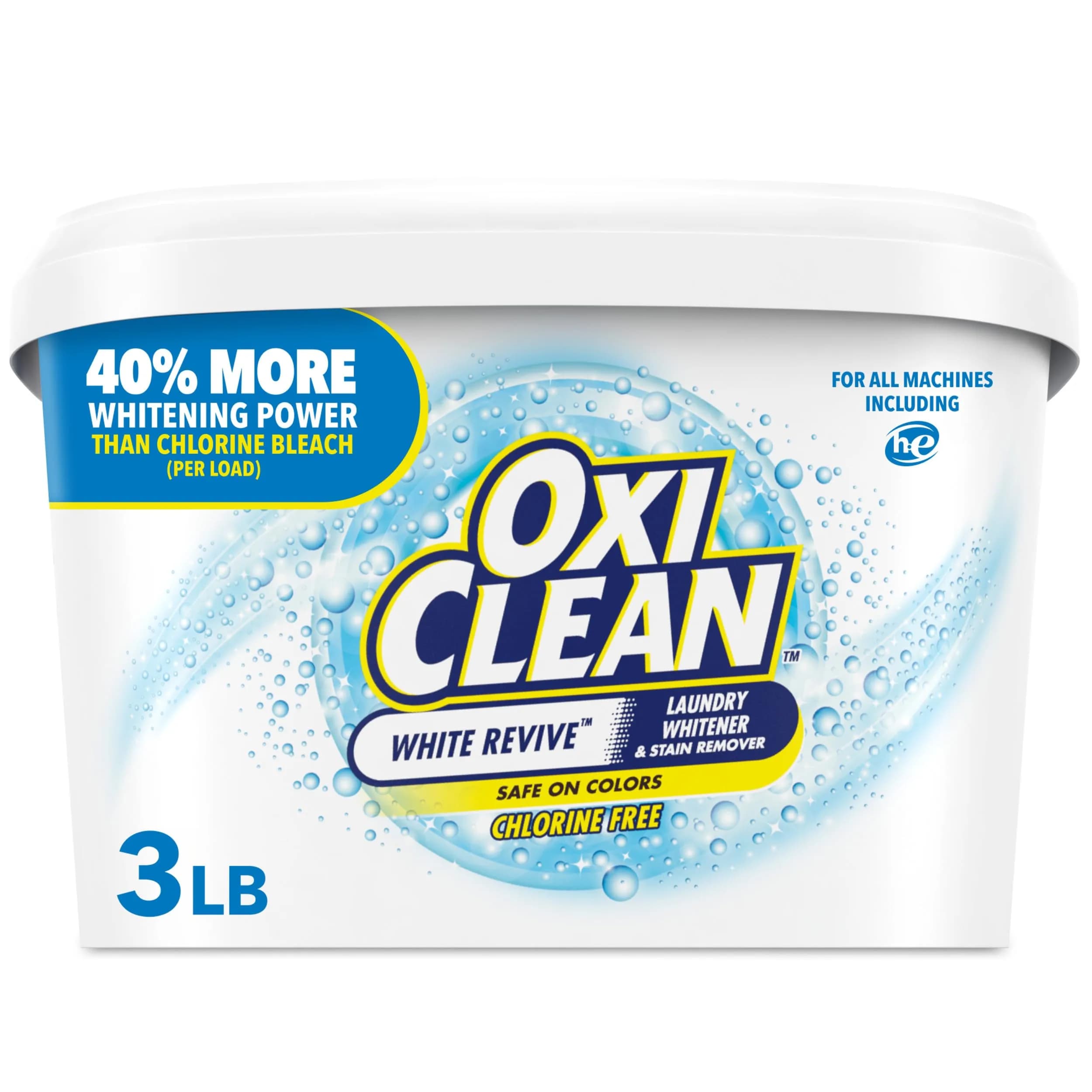 OxiClean White Revive Laundry Whitener and Stain Remover Powder 1.36kg (3 lb) | Alternative to Bleach for Laundry - main product image