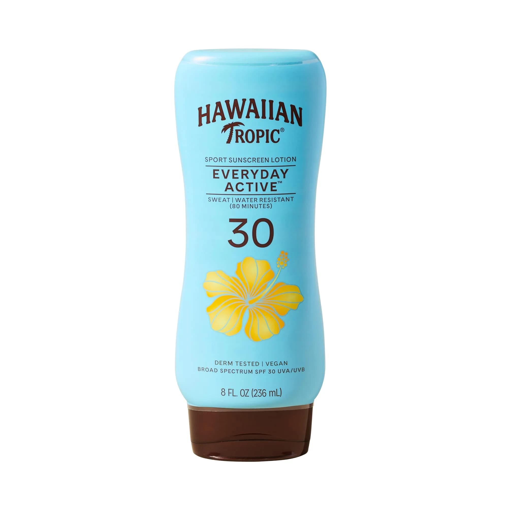 Hawaiian Tropic Island Sport Sunscreen Lotion SPF 30, 237ml (8 Fl Oz) | Broad Spectrum UVA/UVB Protection - main product image