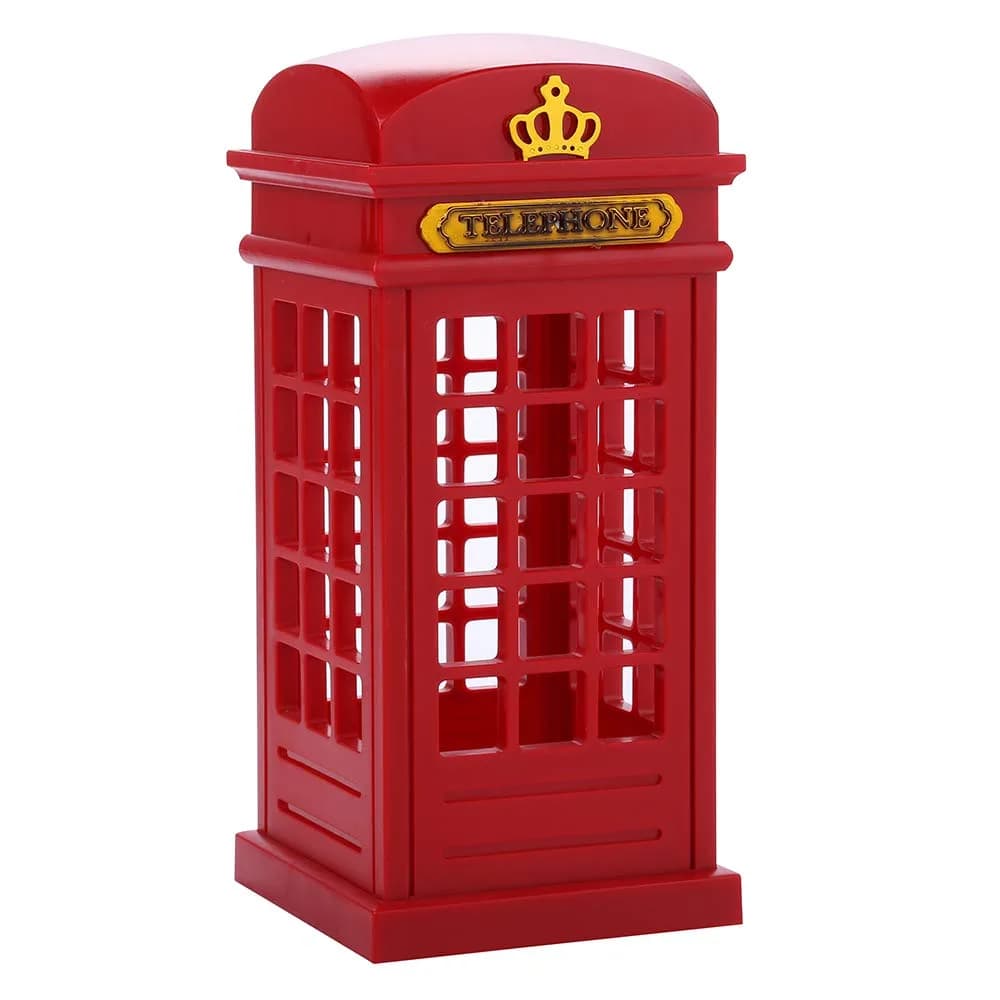 Artyea Vintage London Telephone Booth LED Night Lamp with Touch Sensor & USB Charging, 21.5 cm (8.5 inches) | Adjustable Brightness for Bedrooms - main product image