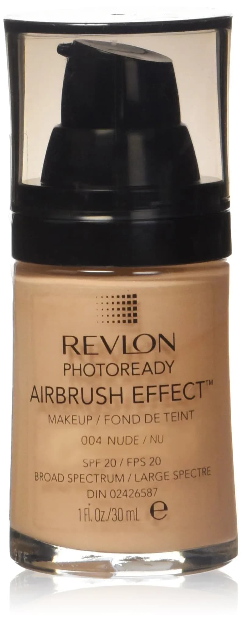 Revlon PhotoReady Airbrush Effect Makeup Liquid Foundation, Nude 29.57ml (1 Fl Oz) | Luminous Finish SPF 20 - main product image