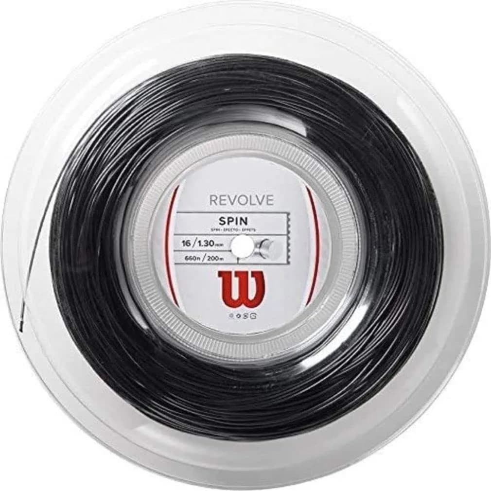 Wilson Revolve 16 Tennis String Set Black | Power & Spin Enhancing - main product image
