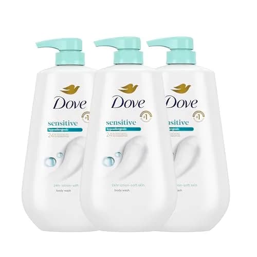 Dove Sensitive Skin Body Wash with Pump, 867g (30.6 oz) | Hypoallergenic Moisturizing Skin Cleanser - main product image