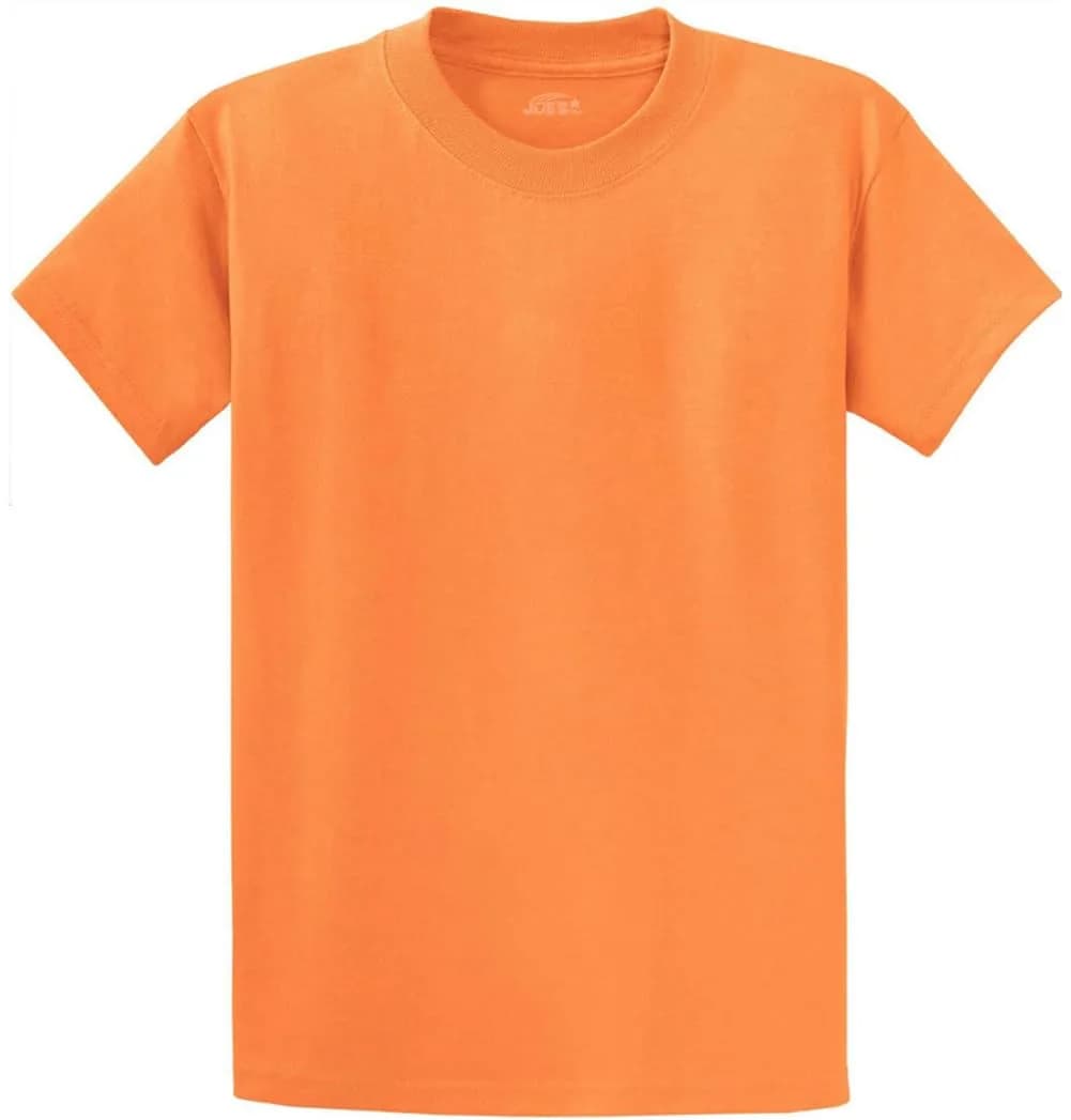 Joe's USA Heavyweight Cotton T-Shirt 3XL | Classic Fit, 6.1 oz, Orange Sherbet