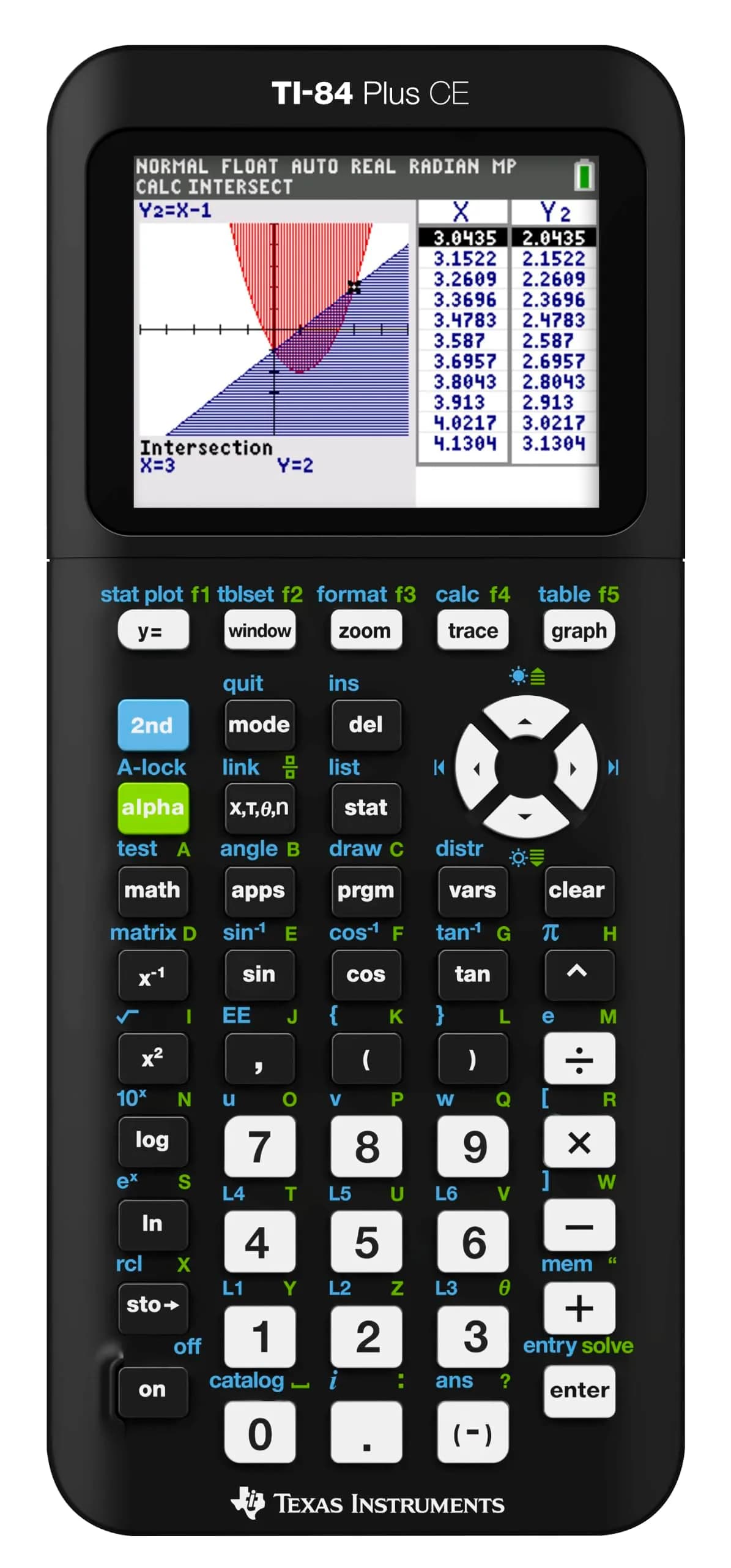 Texas Instruments TI-84 Plus CE Color Graphing Calculator, Black | 2.8-inch LCD Display - main product image