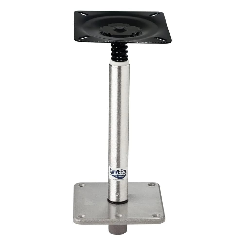 attwood Swivl-Eze 075 Boat Seat Pedestal Package 97750-7, Satin, 11" | Corrosion-Resistant, 360° Swivel - main product image