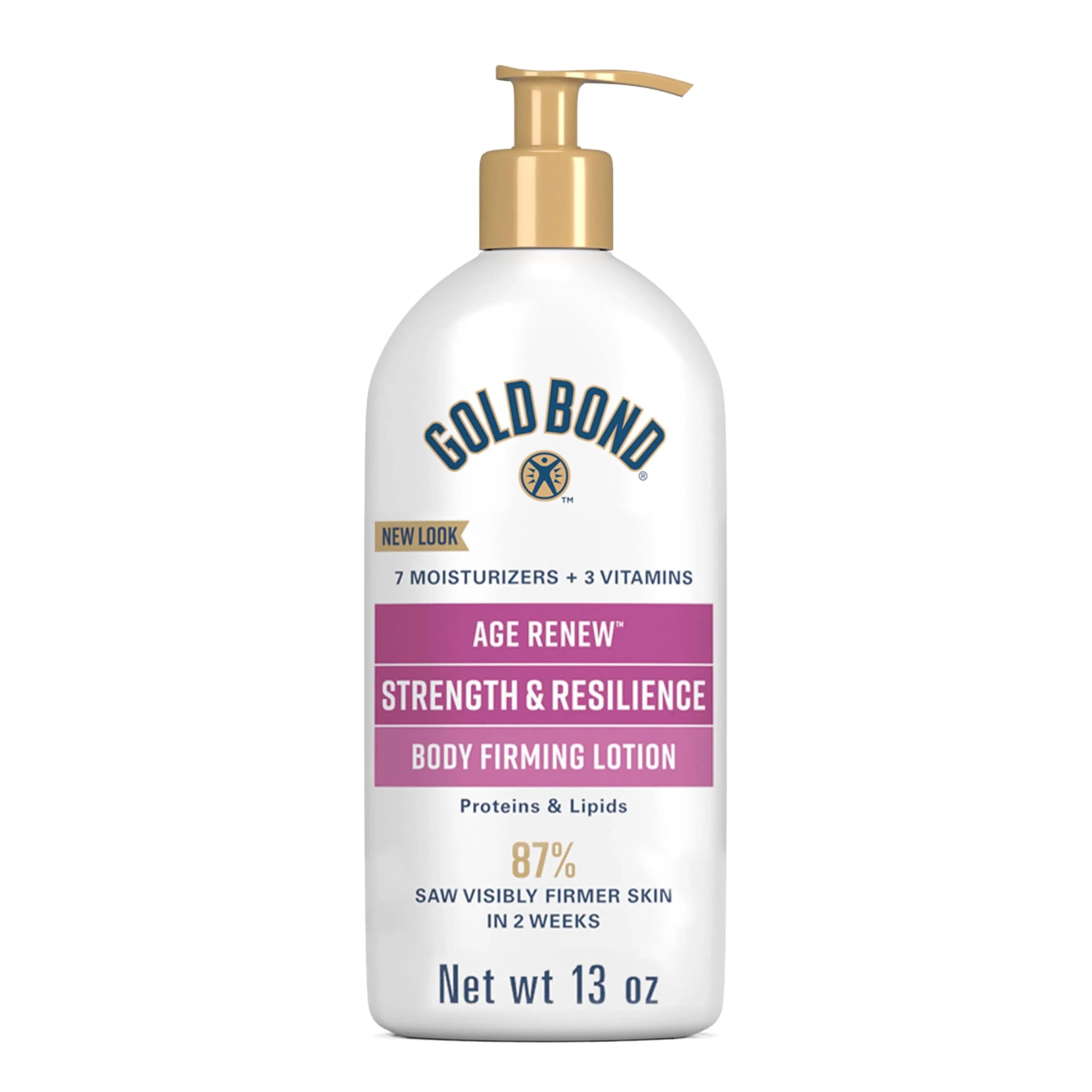 Gold Bond Age Renew Strength & Resilience Lotion 380ml (13 Oz) | Clinically-Tested Firming Body Moisturizer - main product image