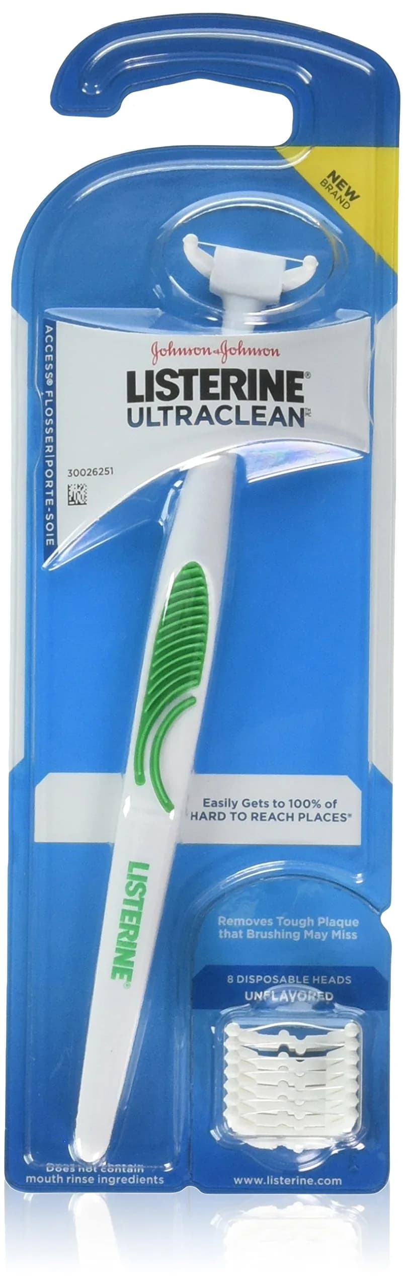 Listerine Ultra Clean Access Flosser, Starter Pack | Unflavored Nylon Flosser for Hard-to-Reach Places - main product image