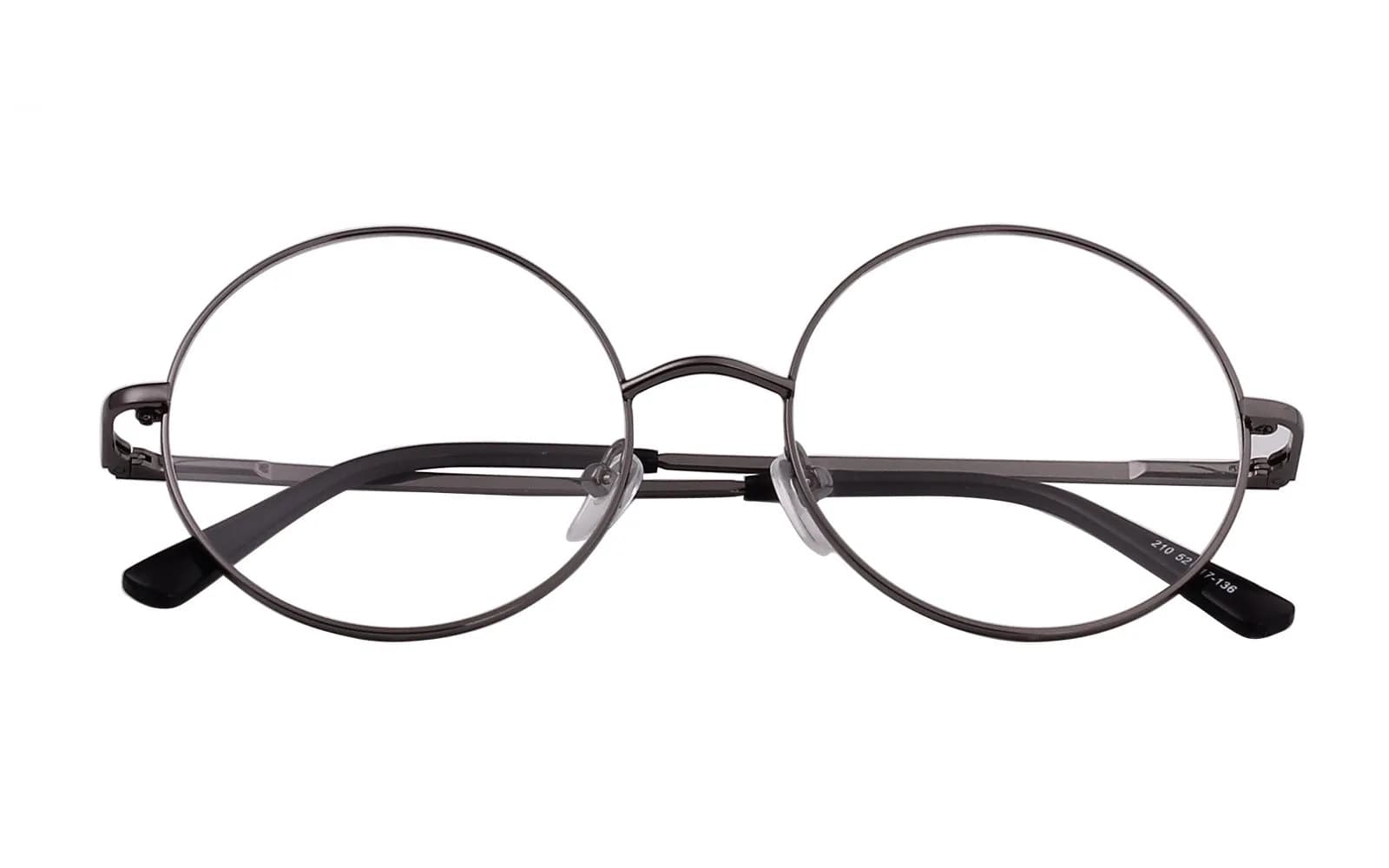 Agstum Retro Round Metal Non-Prescription Eyeglasses Frame with Clear Lens | Vintage Style for Fashion & Costume (70-120 chars)
