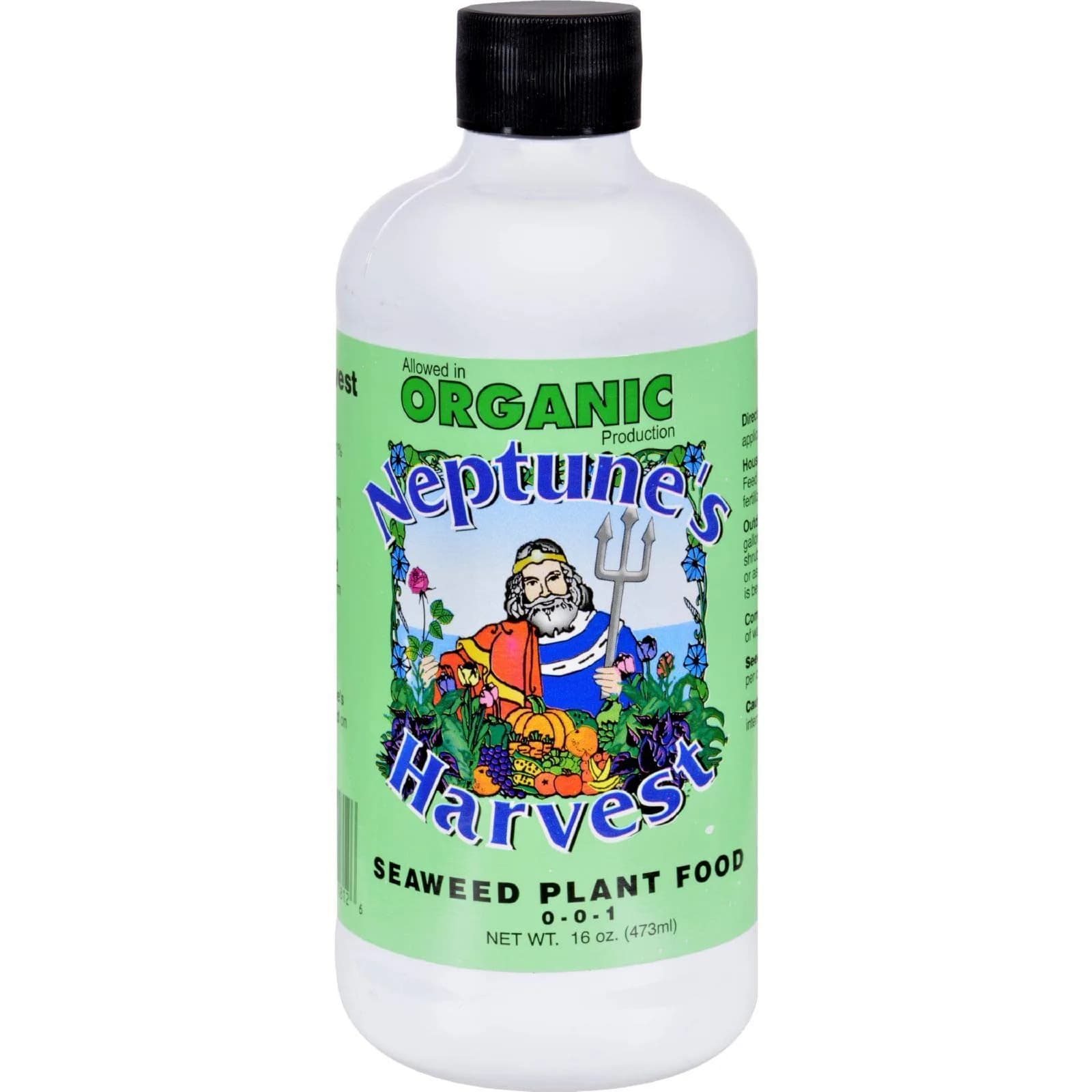 Neptune's Harvest Seaweed Plant Food 16 Oz | 0-0-1 Liquid Fertilizer for All Plants