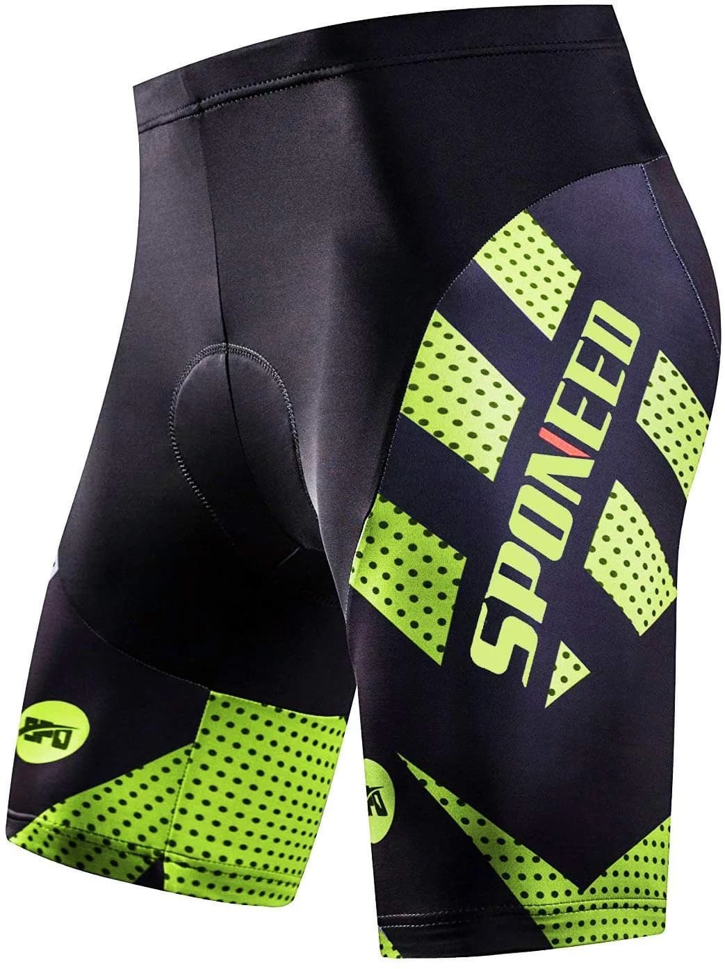 sponeed Men Road Bike Shorts XL Green | Padded Cycling Tights for Men, Summer, Quick Dry