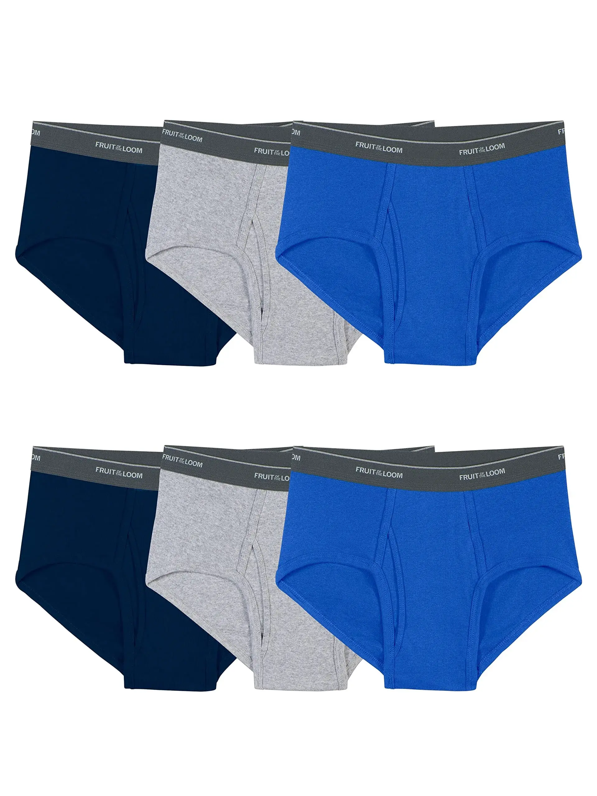 Fruit of the Loom Mens Tag-free Cotton Briefs 6 Pack | All-Day Comfort & Support (70-120 chars) - main product image