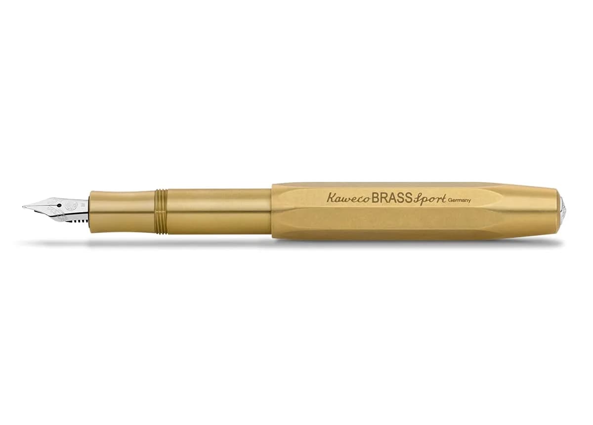 Kaweco Brass Sport Fountain Pen F | Made in Germany Nibs - main product image