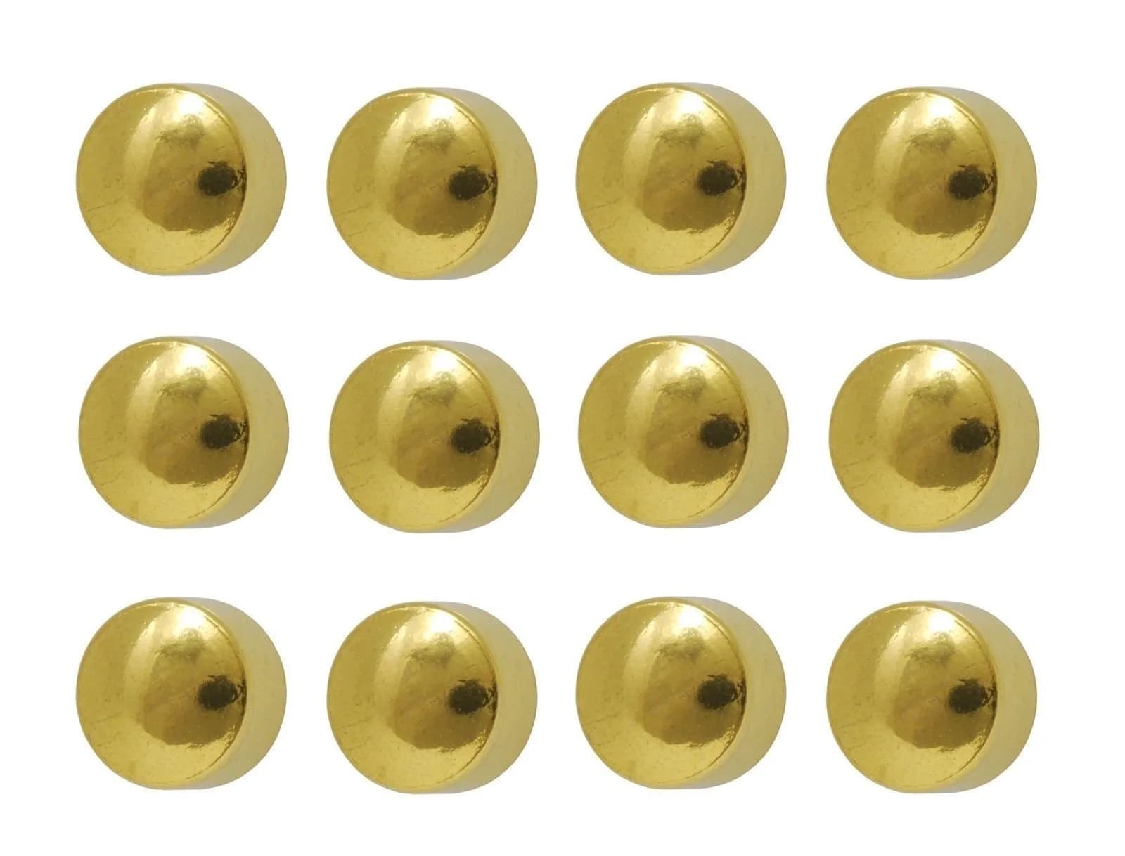 Caflon Gold Plated Surgical Steel Ball Earrings Studs 4mm | 12 Pair Pack - main product image