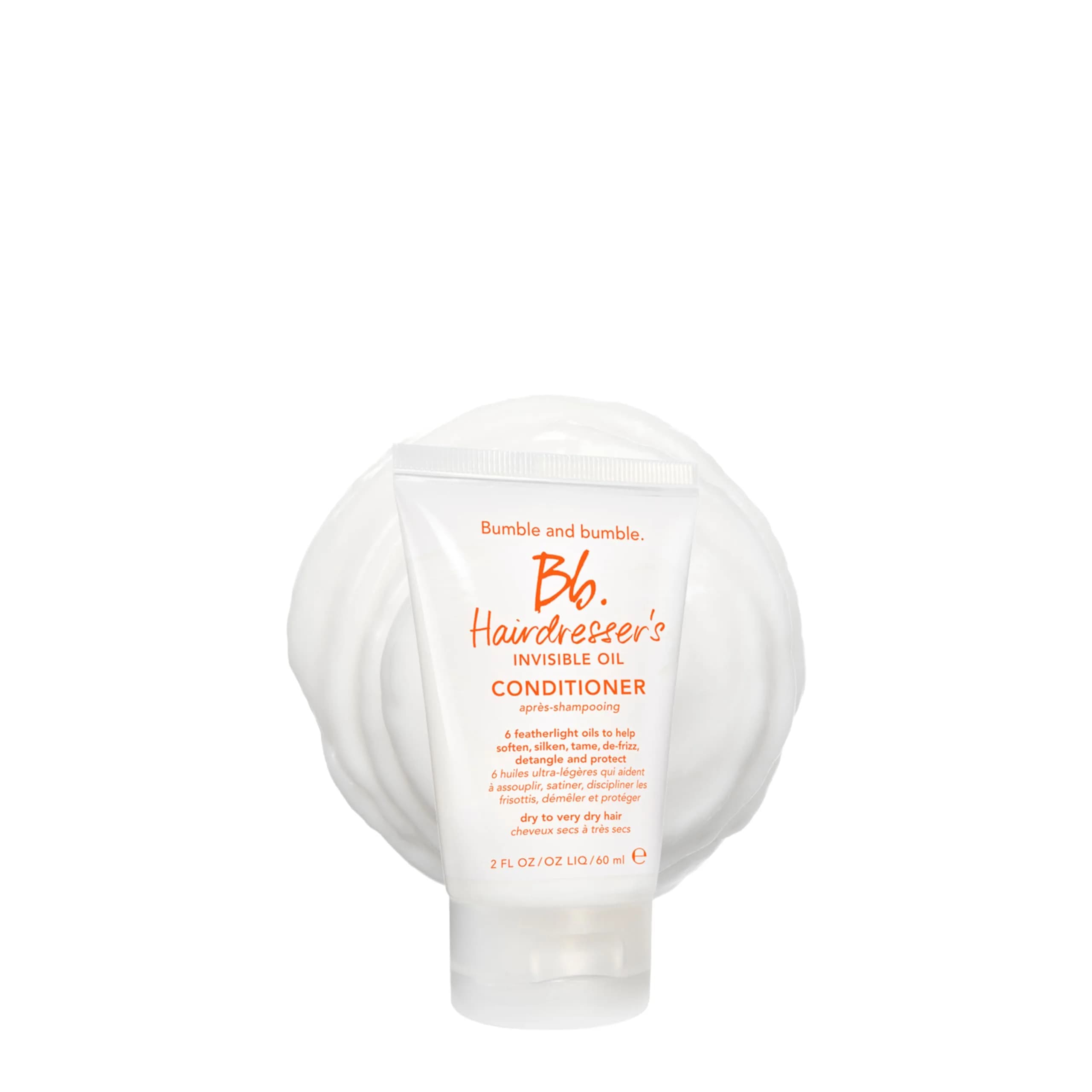 Bumble and bumble. Hairdresser's Invisible Oil Hydrating Conditioner 2 Fl Oz | Anti Frizz & Shine, Color Safe, For All Hair Types