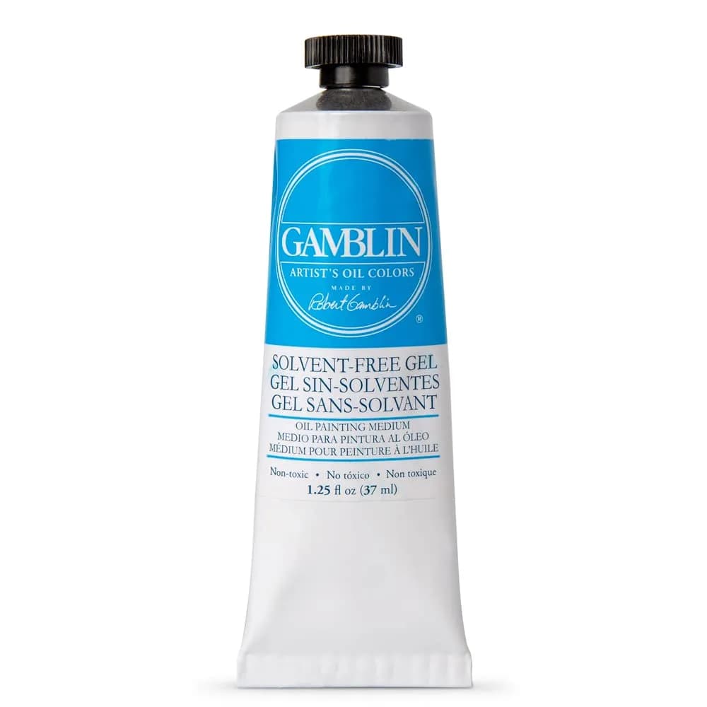 Gamblin Solvent Free Gel Medium 37Ml | Non-Toxic, Solvent-Free Art Paint Additive - main product image