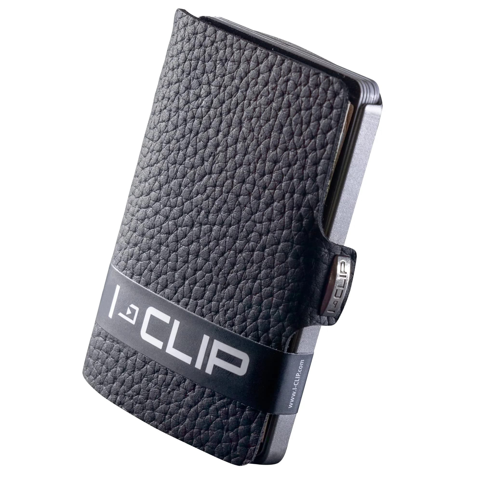 I-CLIP Premium Leather Slim Wallet for Men | 9 cm (3.54 in) Black - main product image
