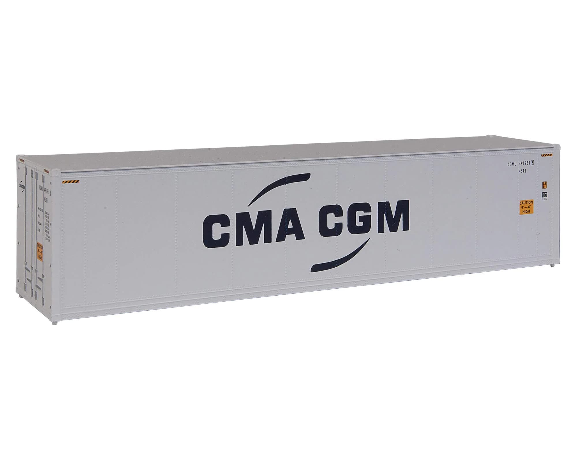 Walthers SceneMaster RFR CTR CMA-CGM Train, 40' | HO Scale Intermodal Container for Model Trains - main product image