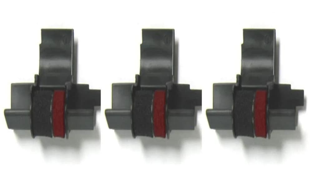 Compumatic Calculator Ink Roller Black/Red (3-Pack) | Replaces IR40T CP13 EA772R - main product image