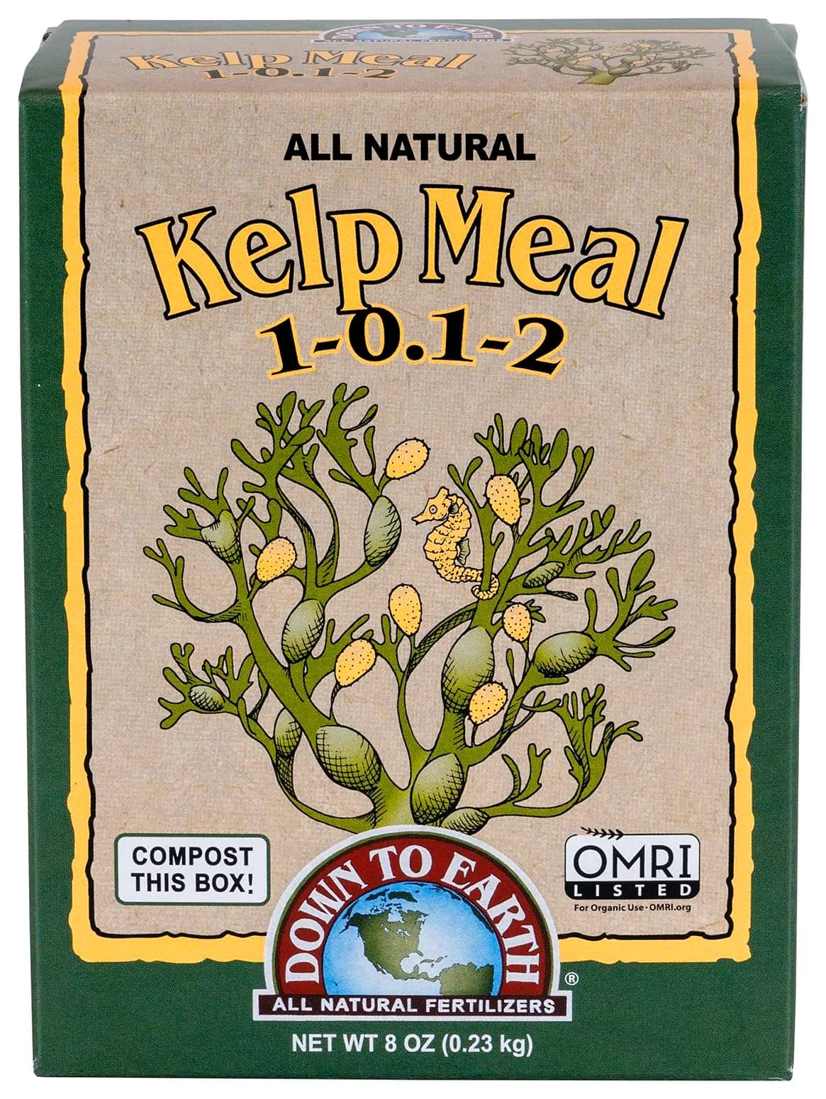 Down To Earth All Natural Fertilizers Organic Kelp Meal 0.5 lb | Supports Organic Gardens & Soil Health - main product image