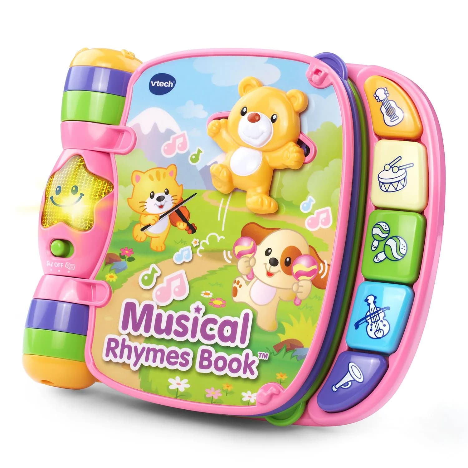 VTech Musical Rhymes Book, Pink | Electronic Learning Toy for 6-36 Months - main product image