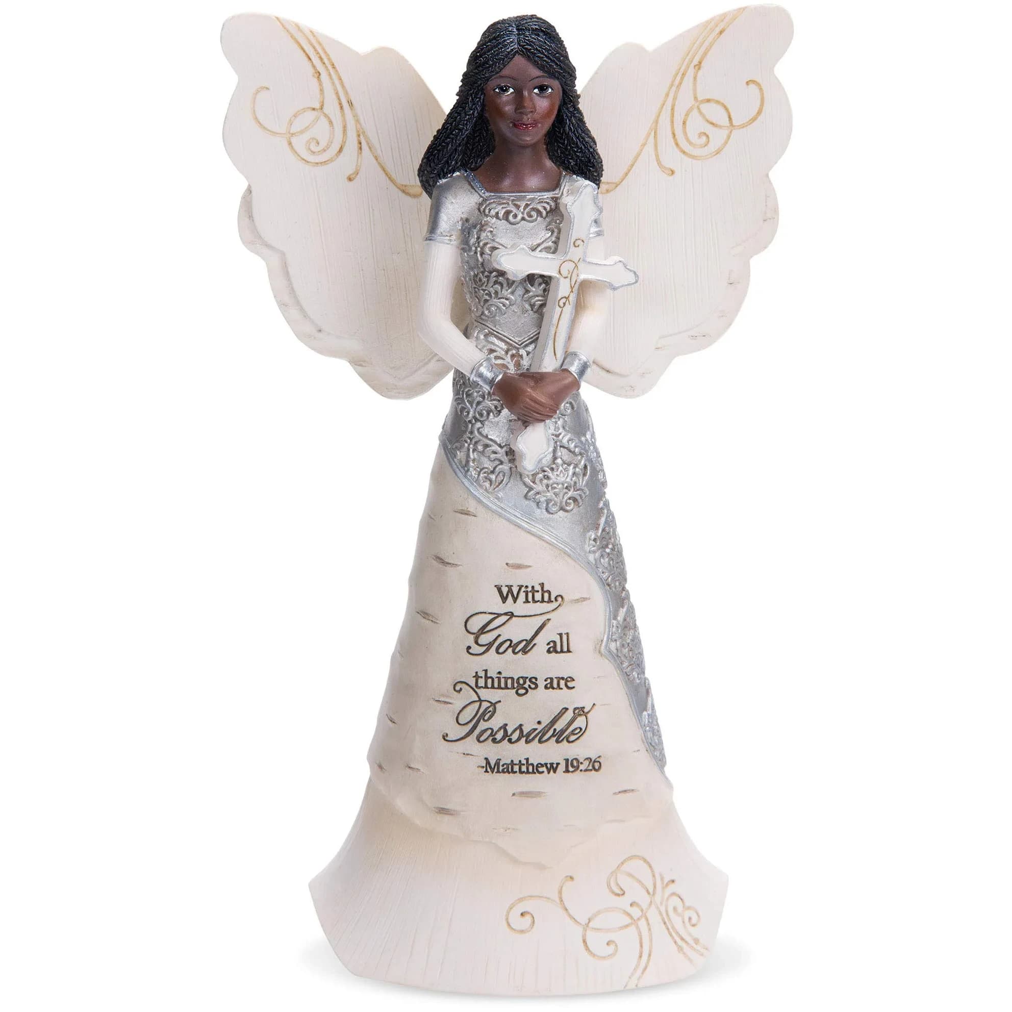 Pavilion Gift Company With God Angel Figurine 16.51 cm (6.5") | Religious Home Décor Accent - main product image