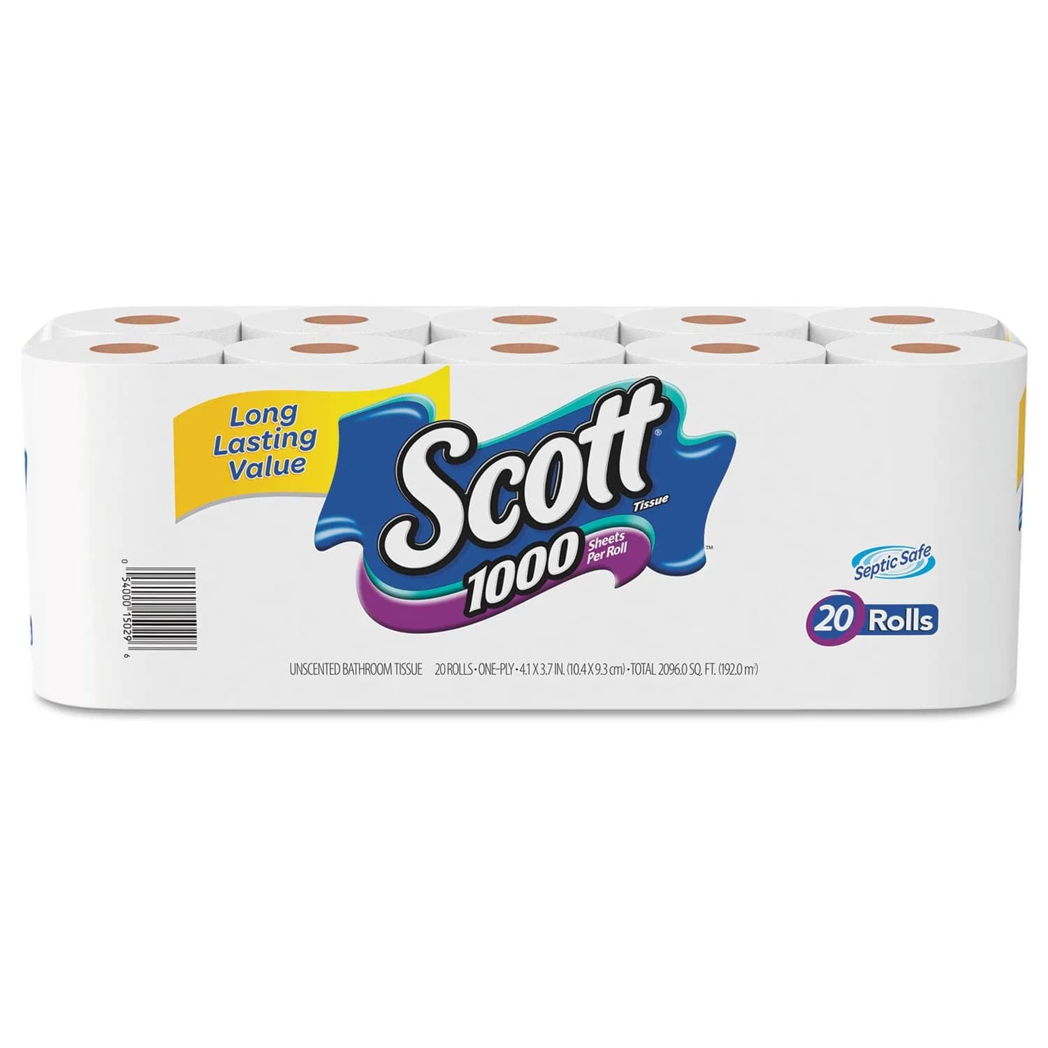 Scott Standard Roll Bathroom Tissue | 1-Ply, 40-Count Value Pack - main product image