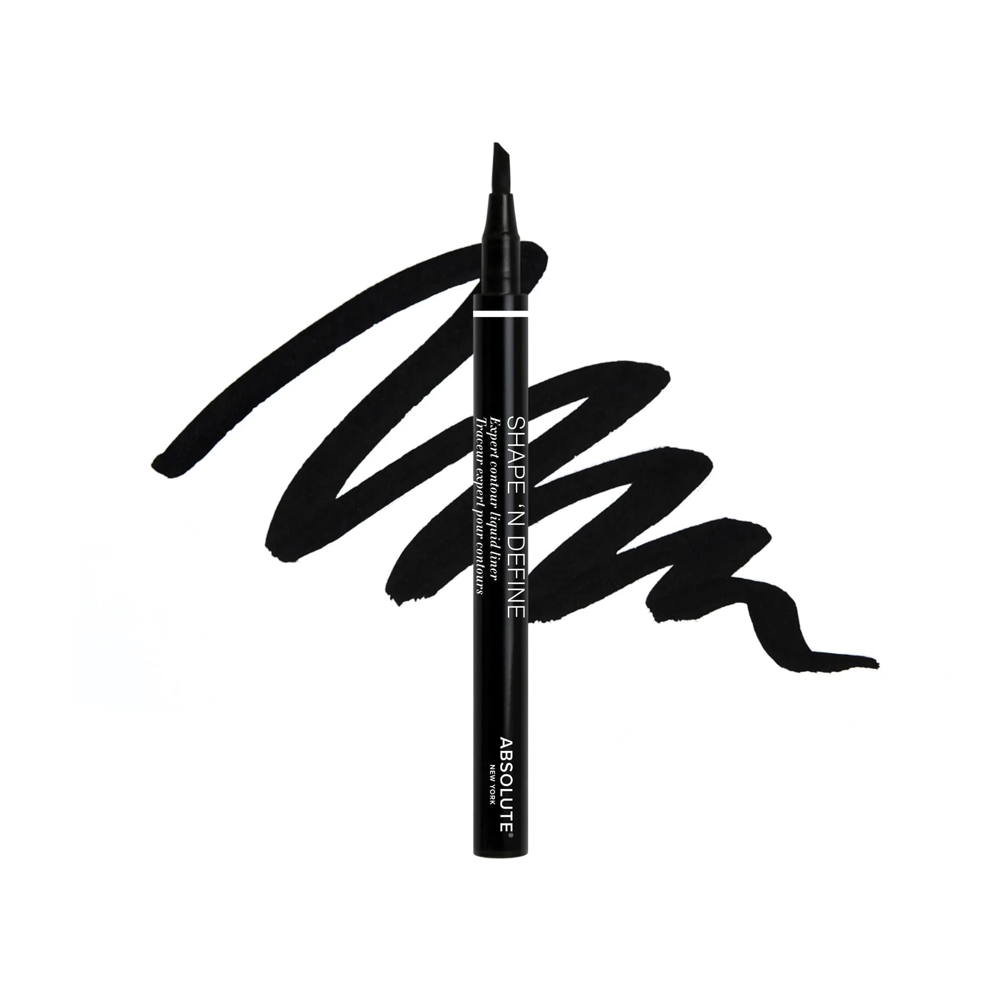 Absolute New York Shape N' Define Double-Ended Eyeliner | Ultra-Fine Water-Resistant Liquid, 0.03 Fl Oz - main product image