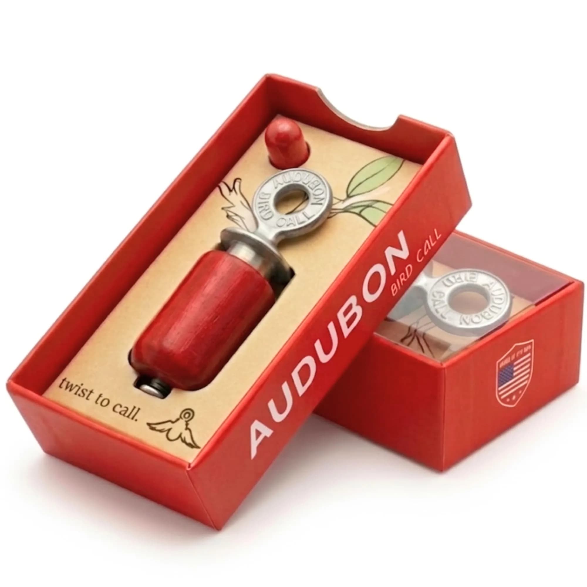 Audubon Bird Call Red Gift Pack - 2.5 inch (6.35 cm) | Authentic USA Import for Bird Watching - main product image
