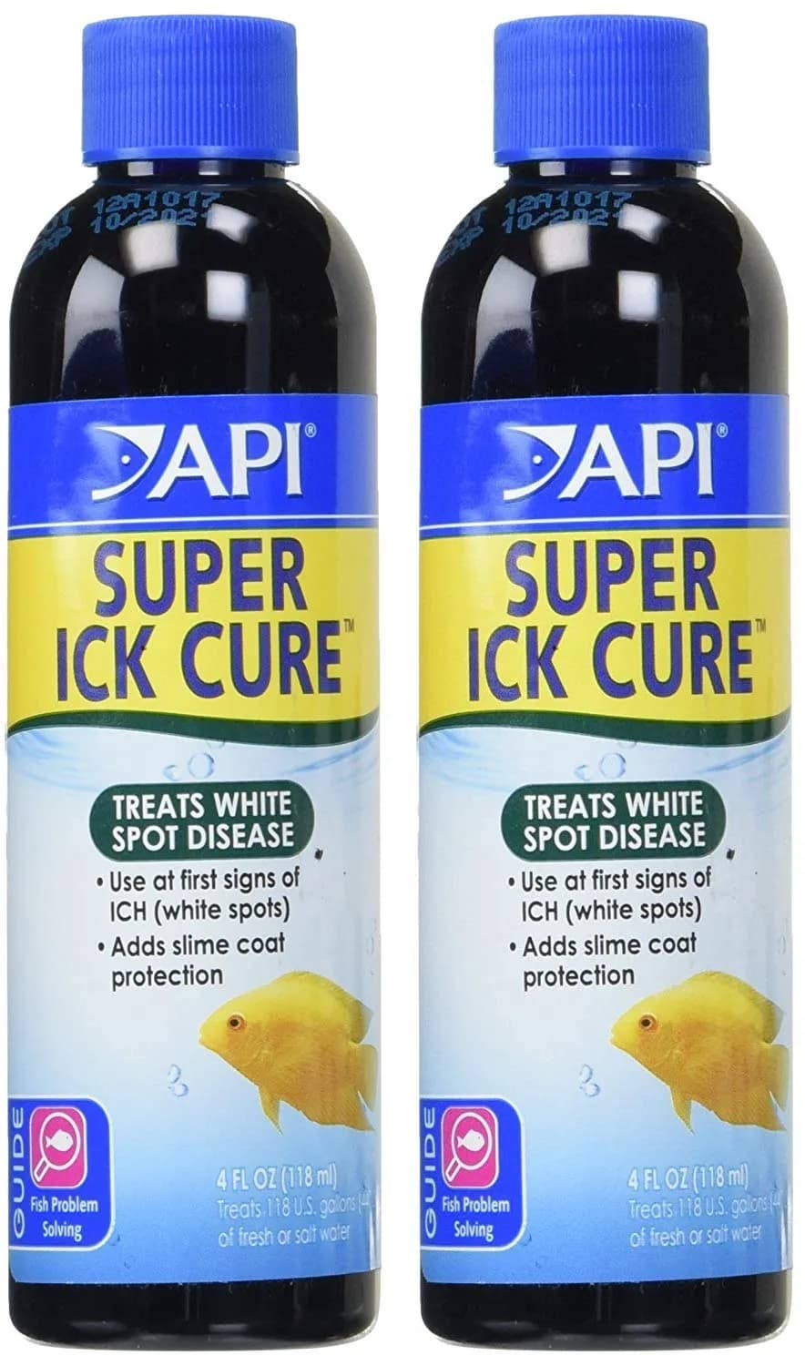 API Liquid Super Ick Cure 8-Ounce (2 Pack) | Fish Disease Treatment for Freshwater & Saltwater