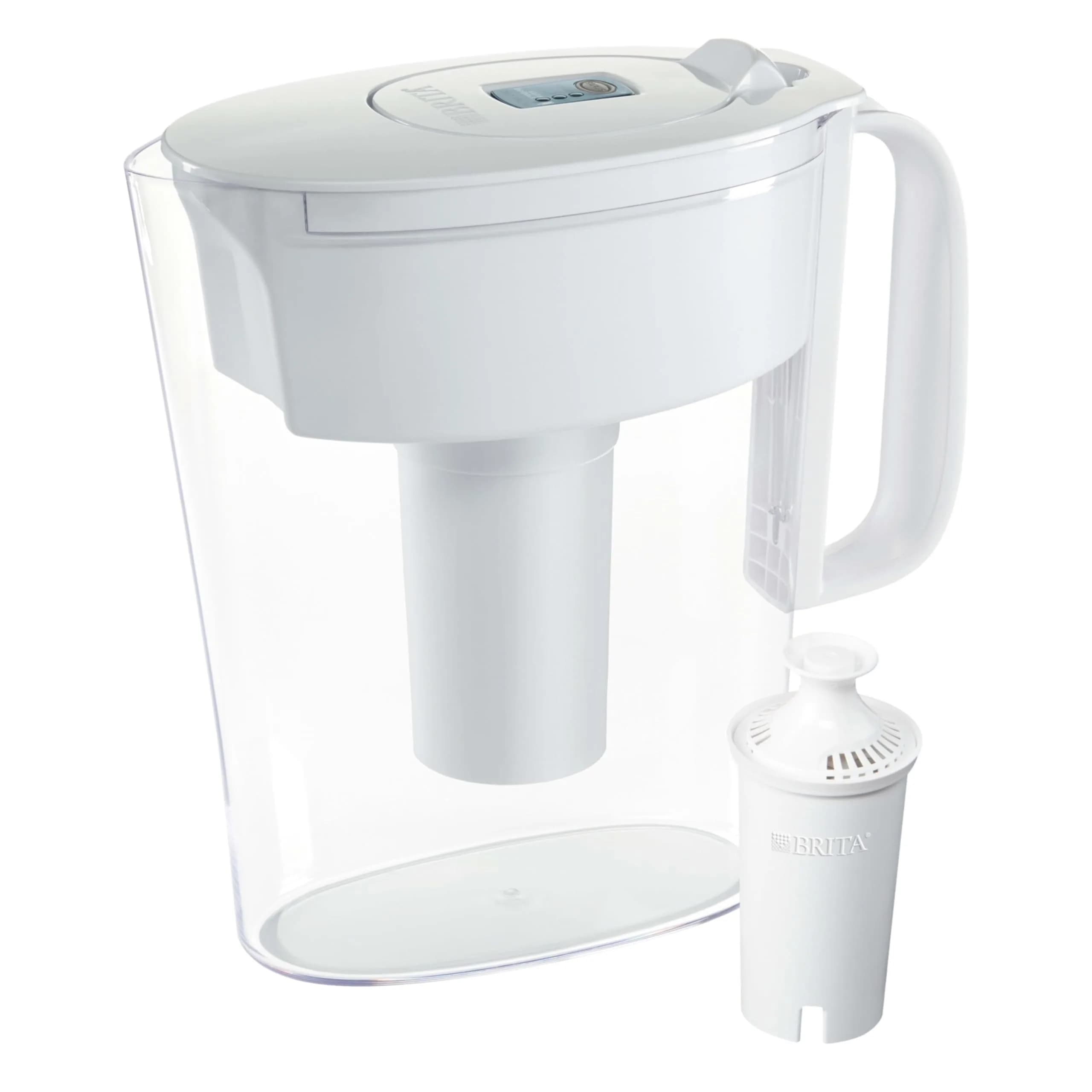 BRITA Water Filter Pitcher 6-Cup | BPA Free, Lasts 2 Months, White - main product image