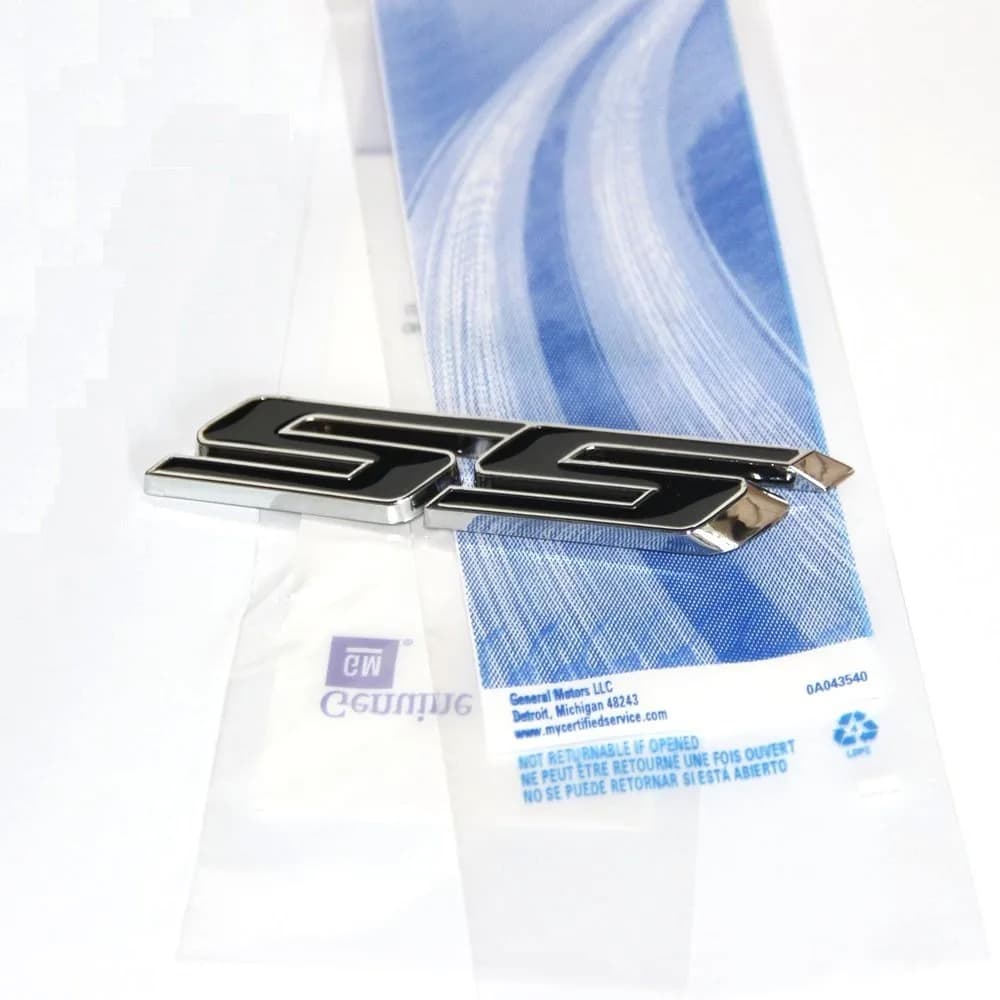 Yoaoo OEM Chrome SS Emblem Badge Sticker 3D Logo 3.6 inch | Weatherproof Alloy