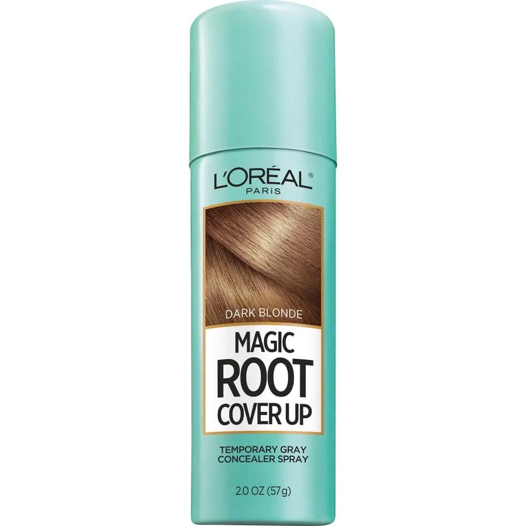 L'Oreal Paris Magic Root Cover Up Gray Hair Spray, Dark Blonde 59ml (2 oz) | Ammonia-Free Temporary Root Concealer - main product image