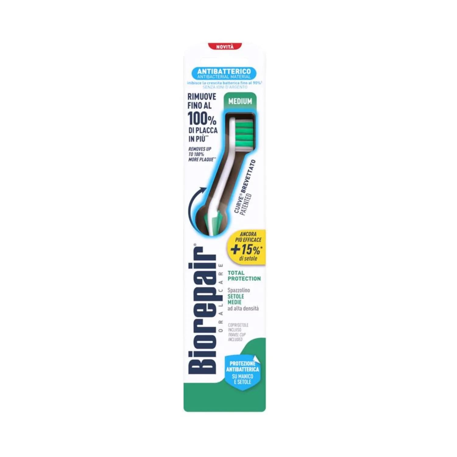 Biorepair Easy Clean Toothbrush Medium Bristles | Italian Innovation for Oral Care - main product image