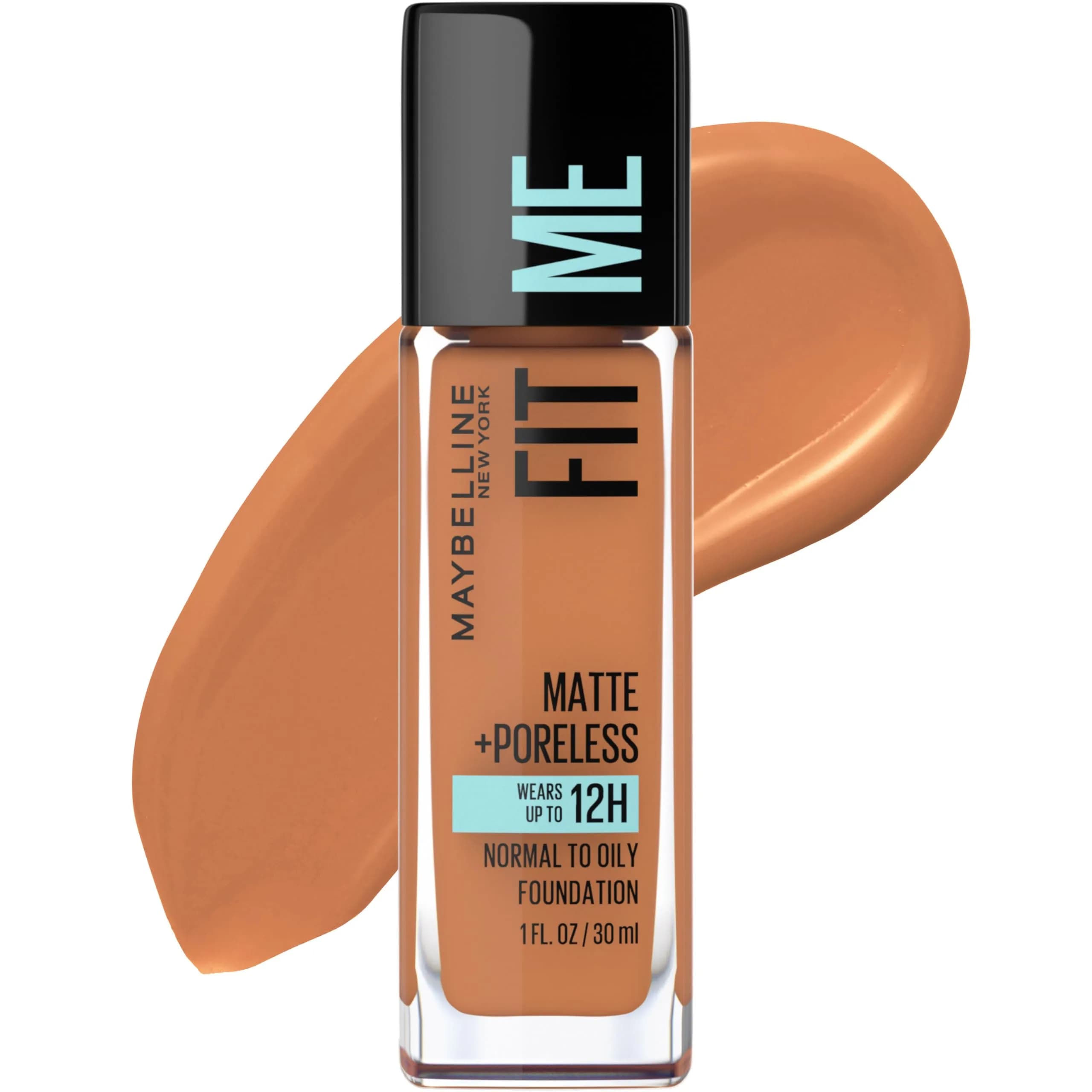 Maybelline Fit Me Matte + Poreless Liquid Foundation, Classic Tan, 2 fl oz (60 ml) | Oil-Free, Pore Minimizing