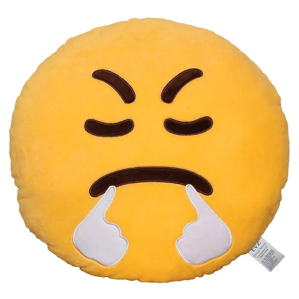 EvZ Triumph Plush Pillow 32cm | Soft, Vibrant Emoji Cushion for Office & Gifts - main product image