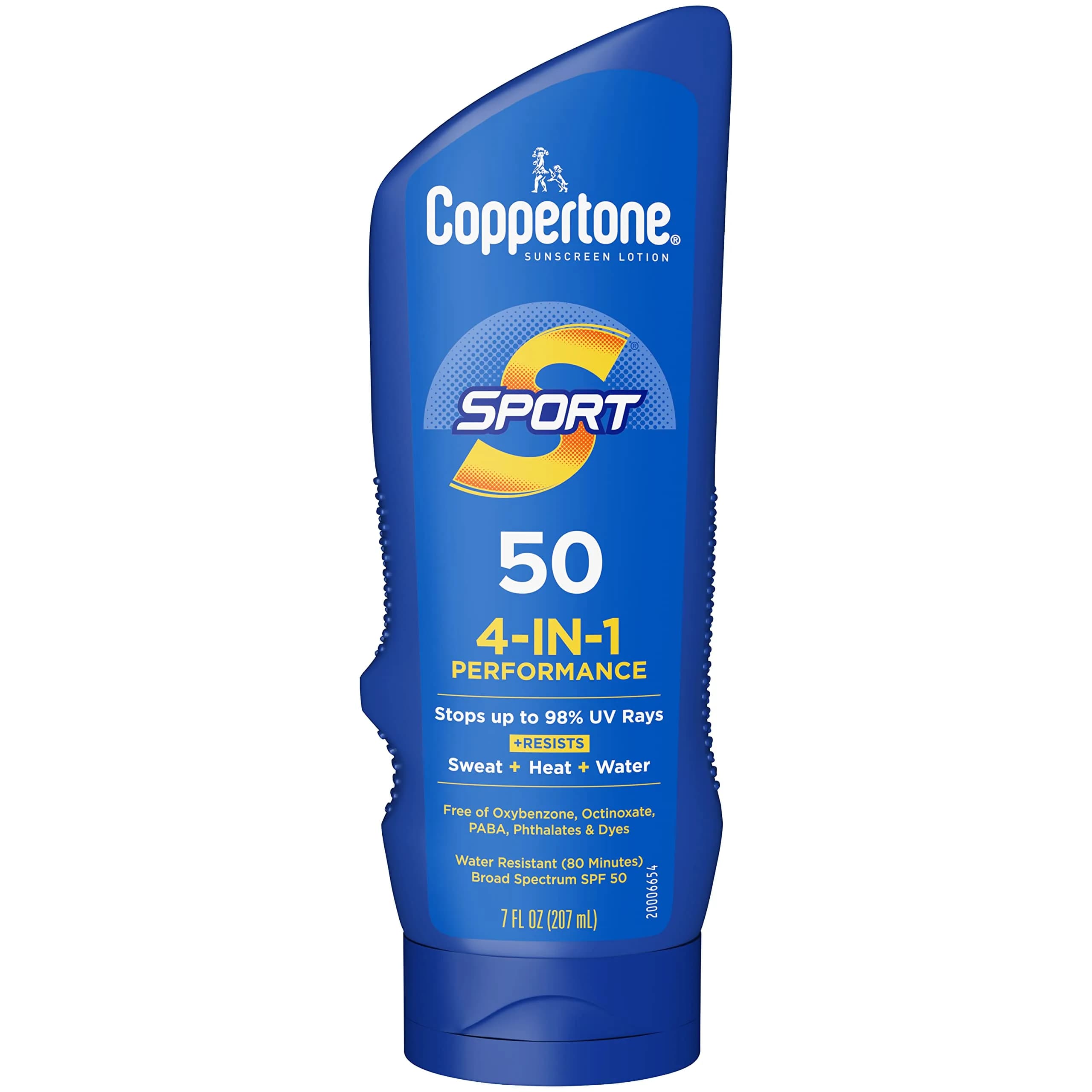 Coppertone Sport SPF 50 Sunscreen Lotion 198ml (7 Fl Oz) | Water Resistant 80 Min - main product image