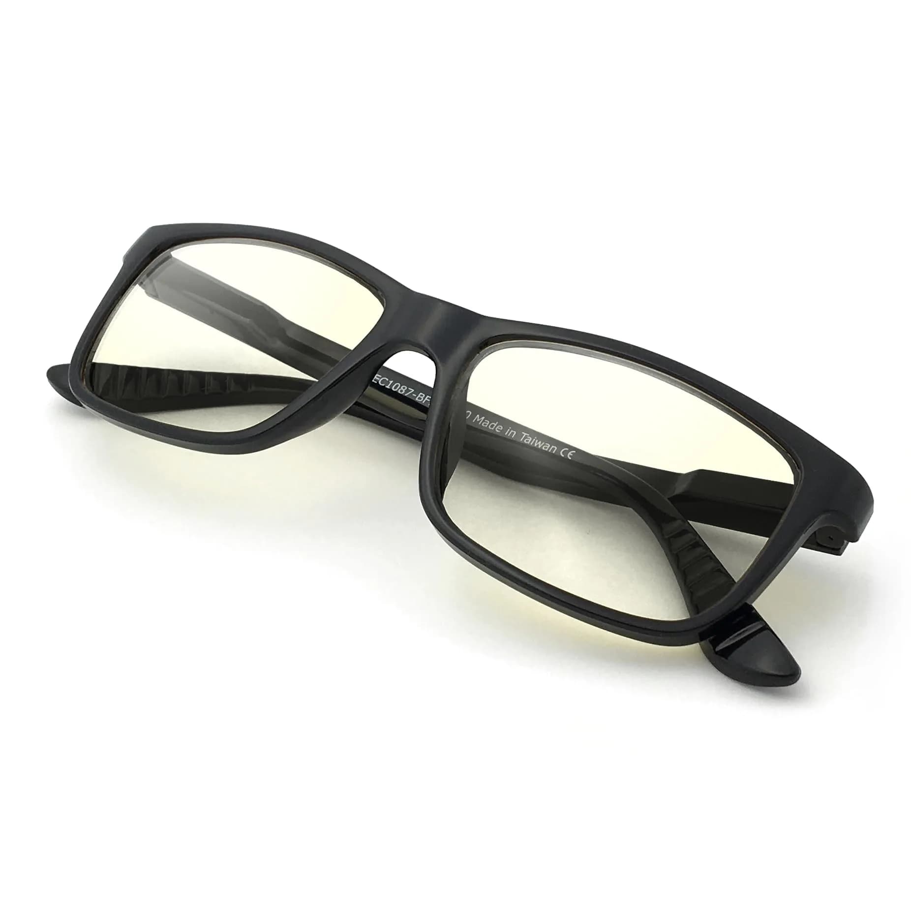J+S Blue Light Blocking Glasses Rectangular Black Frame | 45mm Lens Width (1.77 in) - main product image