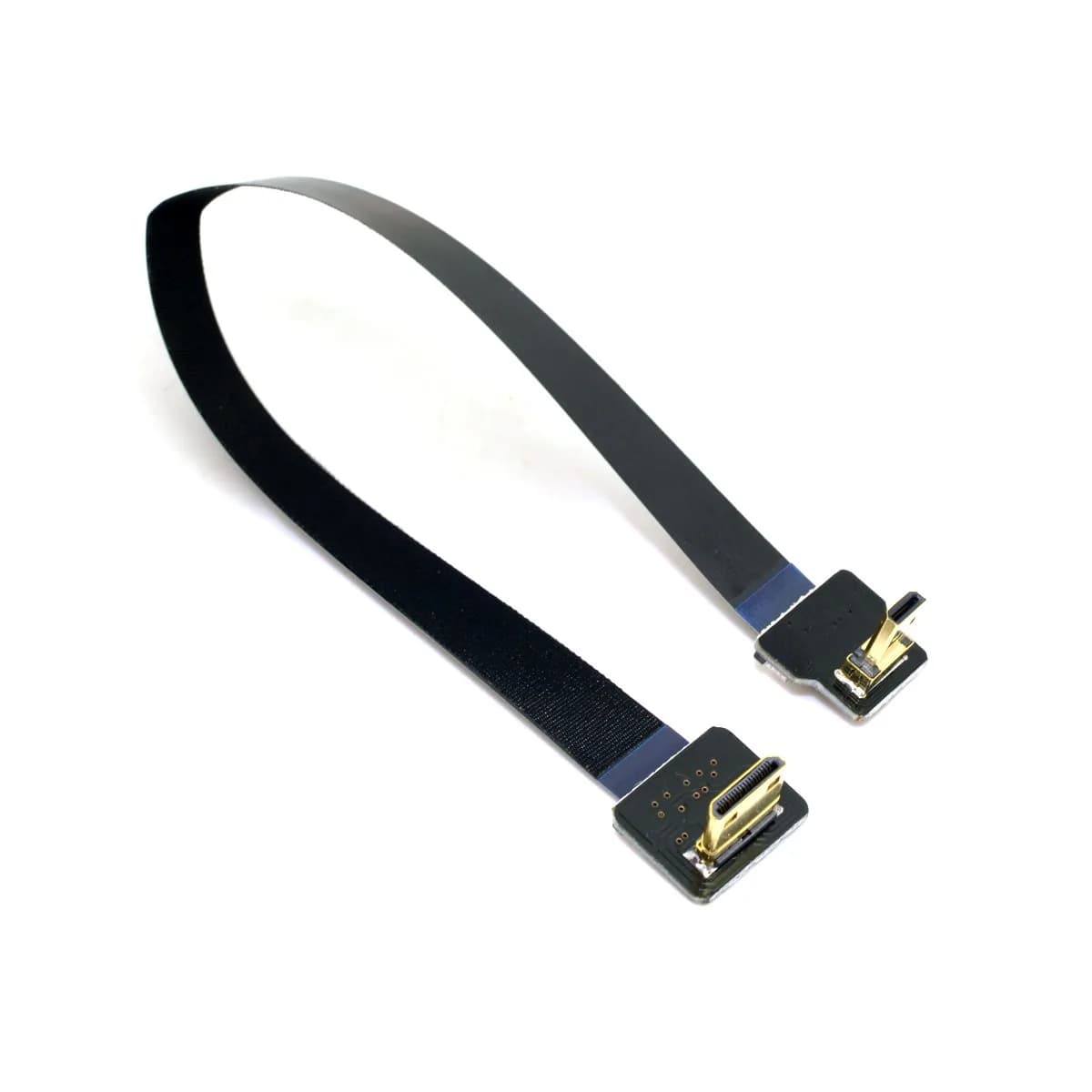 cablecc 90 Degree Down Angled FPV Micro HDMI to Mini HDMI Cable 20cm for GOPRO Multicopter