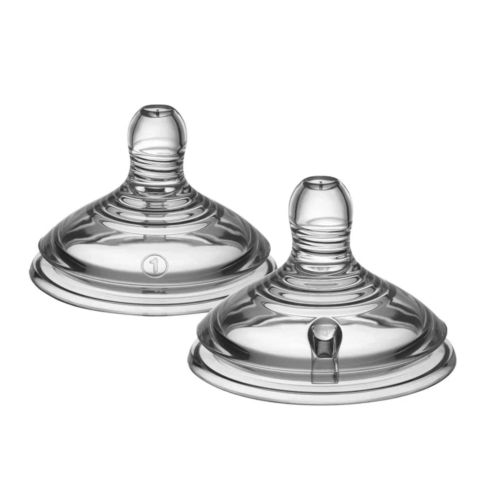 Tommee Tippee Natural Start Bottle Nipples, Slow Flow, 2 Count | Breast-Like for Natural Latch - main product image
