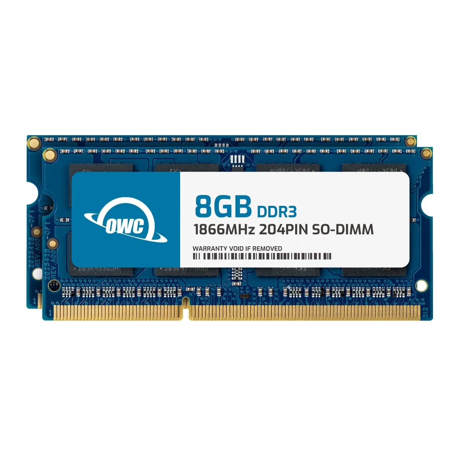 OWC Memory 16GB (2 x 8GB) DDR3 PC3-14900 1866MHz SO-DIMM RAM | 16GB (2 x 8GB) 1866MHz DDR3 SO-DIMM PC3-14900 CL13 1.35V 204-pin - main product image