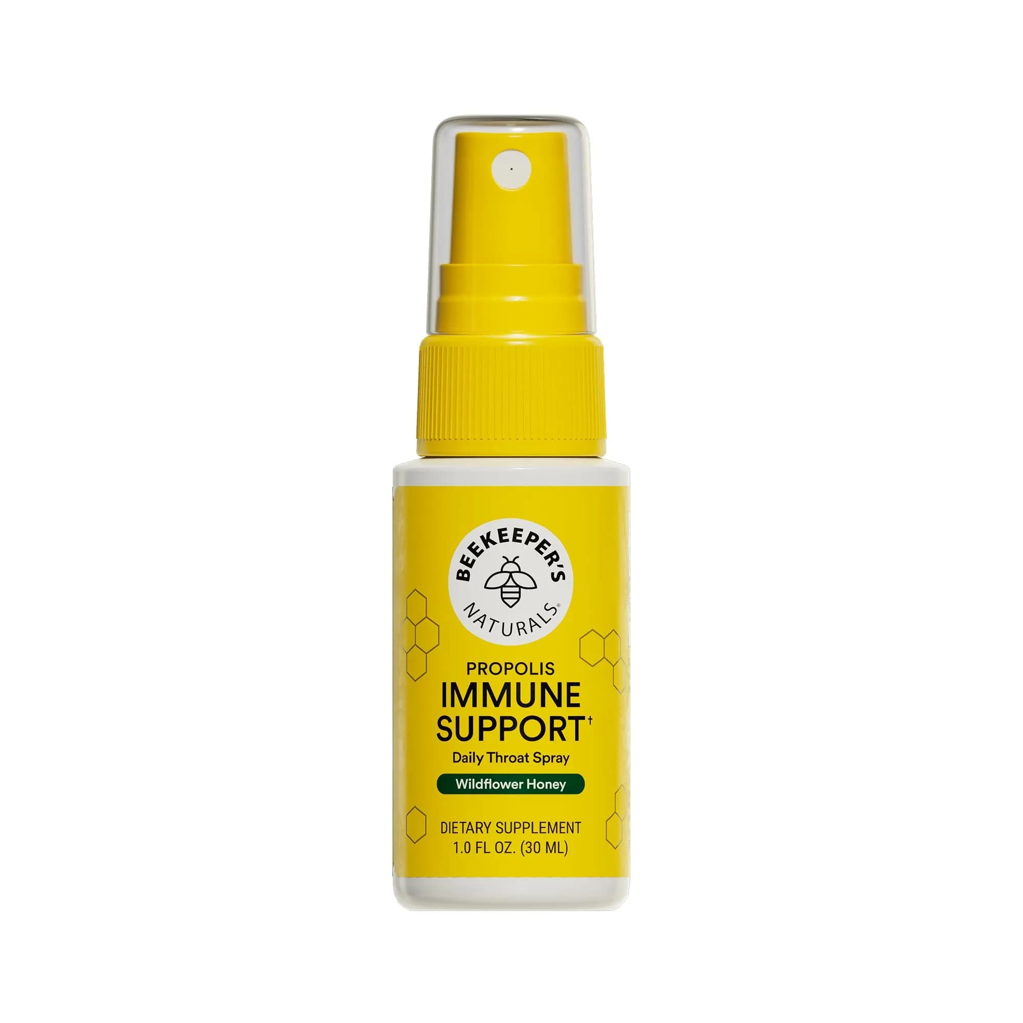 Beekeeper's Naturals Propolis Throat Spray 30 ml (1 Fl Oz) | Natural Immune Support & Antioxidants - main product image