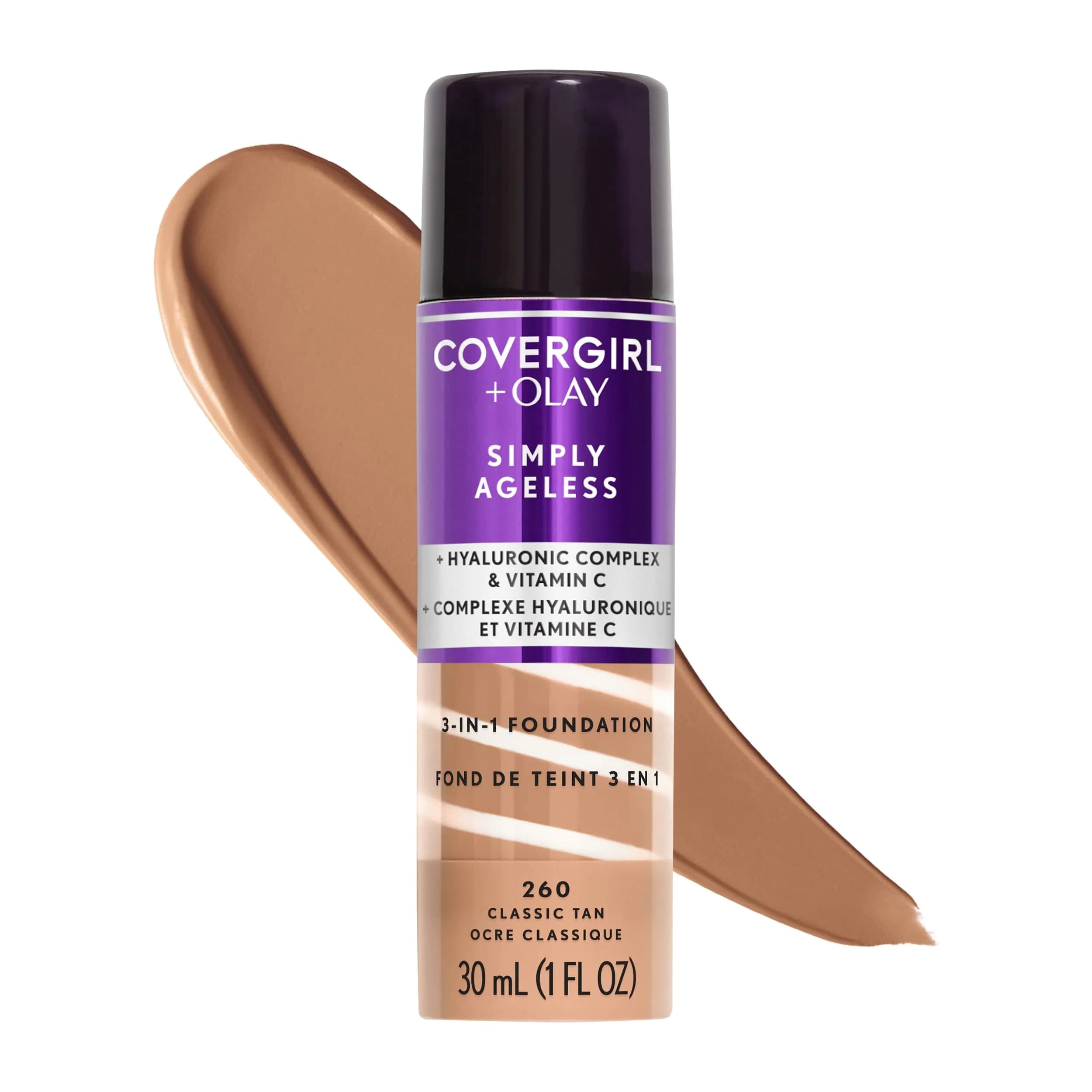 COVERGIRL Simply Ageless 3-in-1 Foundation - 260 Classic Tan 29.98 ml (1.014 Fl Oz) - main product image