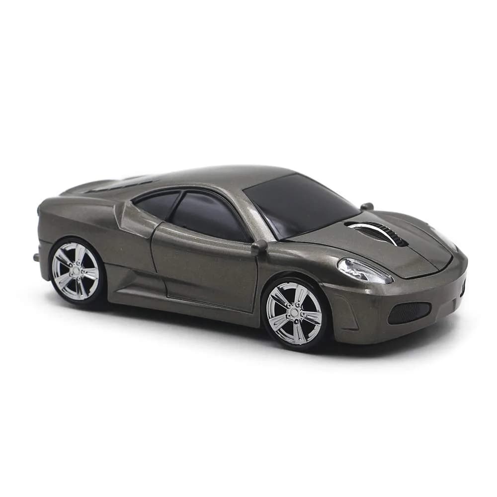 MGbeauty Sport Car Shape Wireless Mouse 1600dpi | Gaming & Office Use (120x60x35mm, Red)