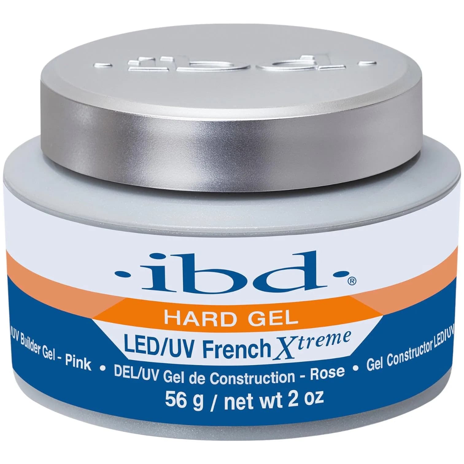 IBD Hard Gel LED/UV French Xtreme Pink 15ml (0.5 Fl Oz) | Professional Build-Up Gel for Nails - main product image