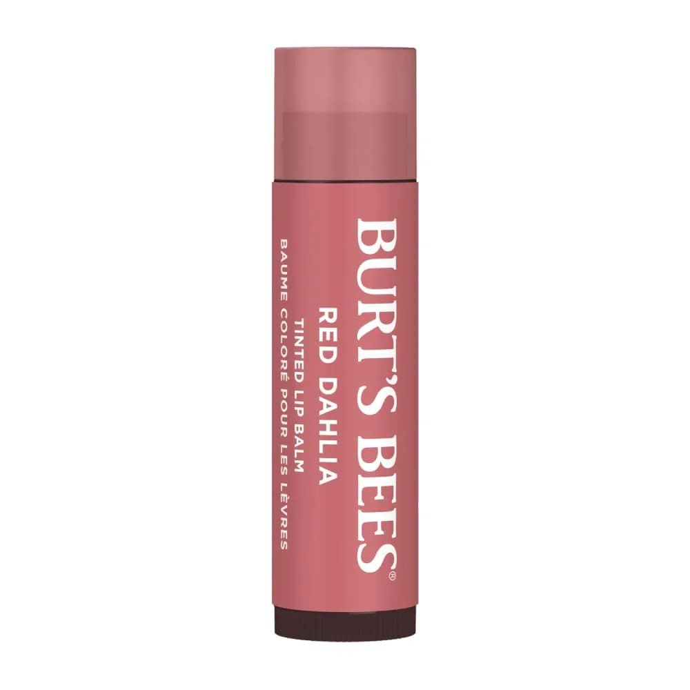 Burt's Bees Tinted Lip Balm, Red Dahlia, 4.25g (0.15 Oz) | 8 Hours Hydration - main product image