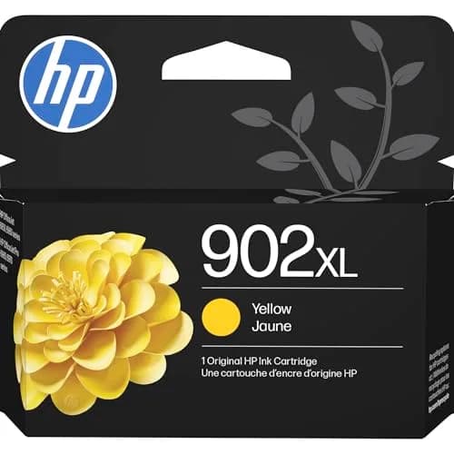 HP 902XL Yellow High-Yield Ink Cartridge | Fade-Resistant Documents & Brilliant Images - main product image